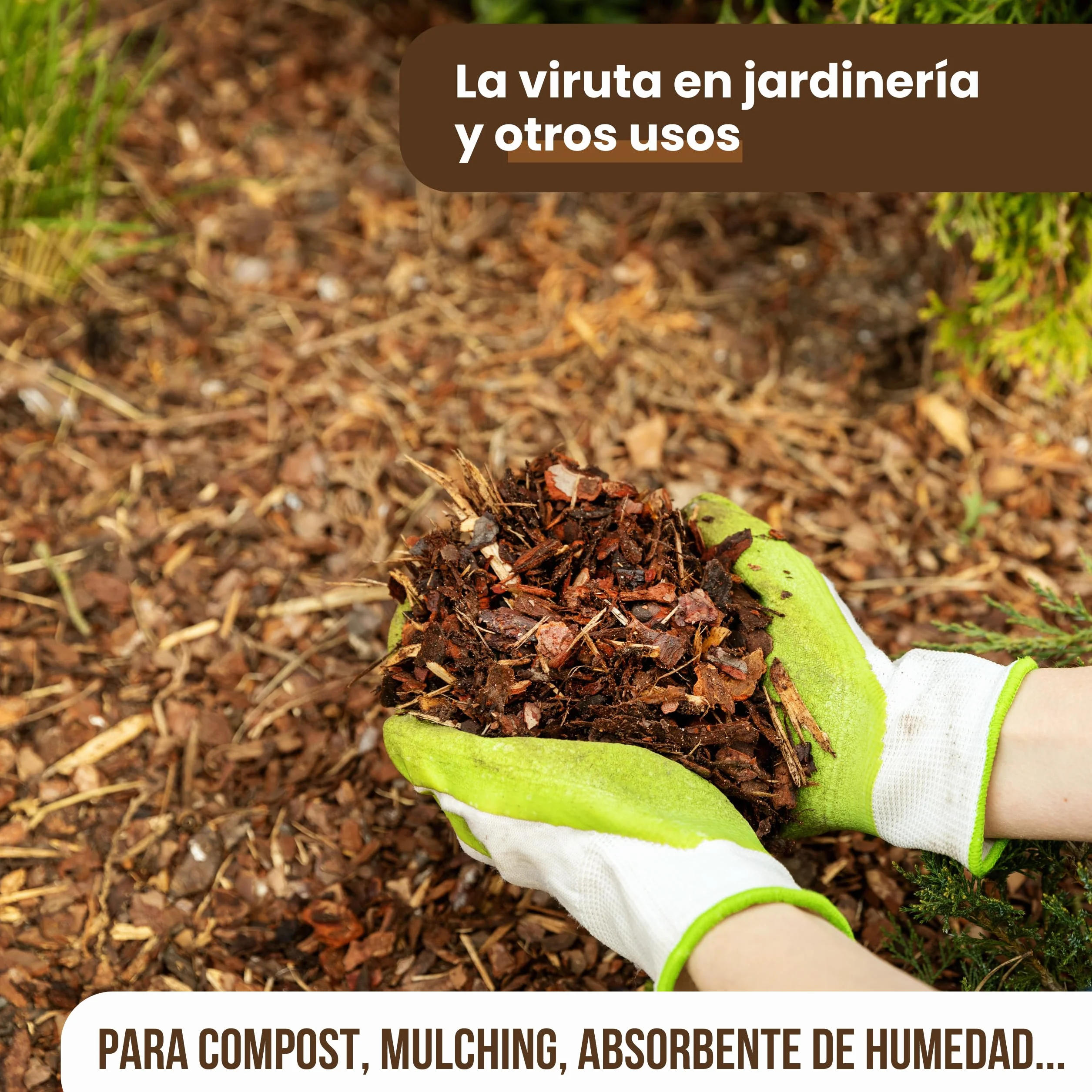 Virutas de Madera para Mascotas, Gallinas, Aves de Corral y Otras Mascotas 100L ~ 15 Kg - para Aves, Conejos, Caballos - 100% Natural - Absorbente Evita Parásitos - Sustituto Serrín de Mascotas