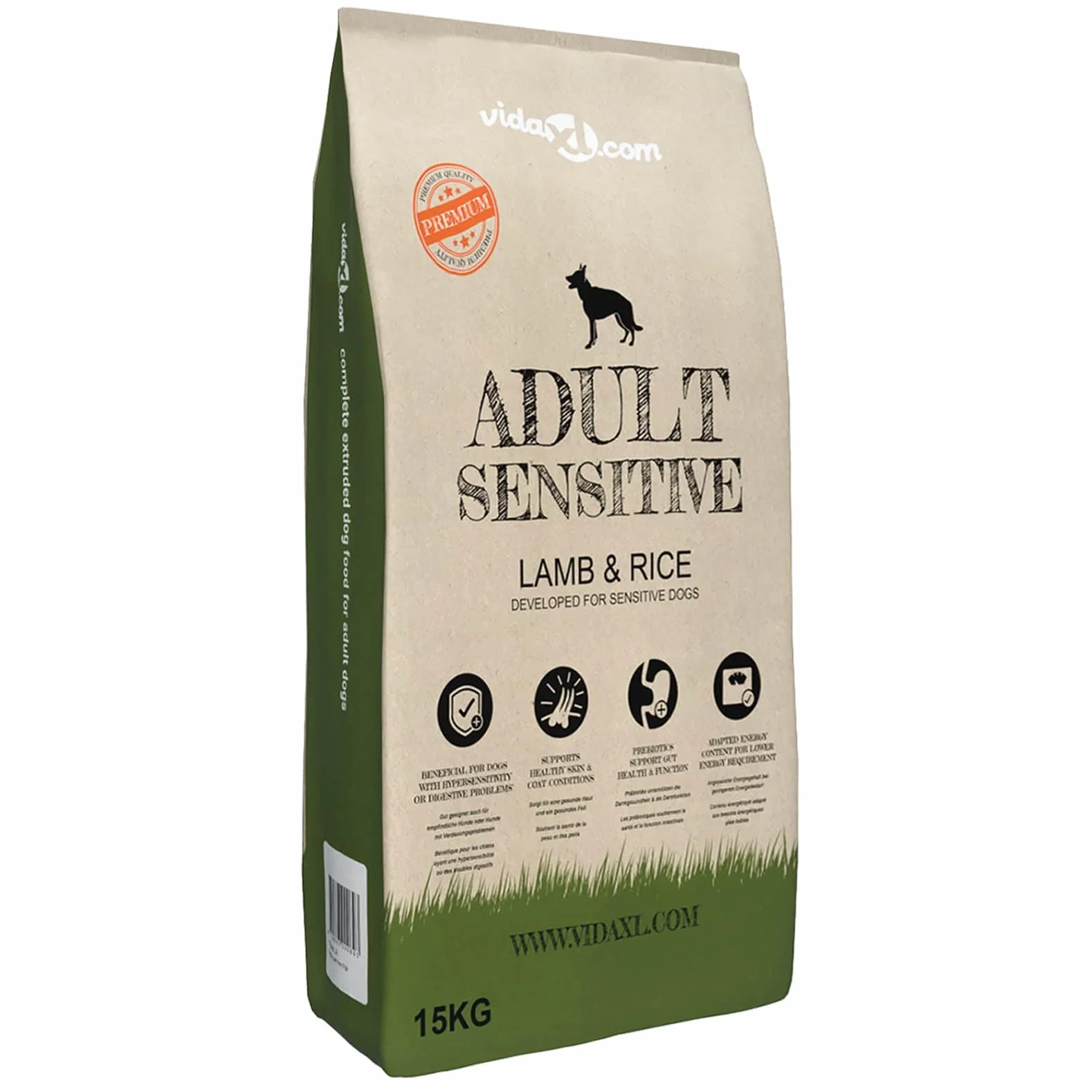 Comedero de acero inoxidable ajustable en altura con cuencos para perros y gatos, incluye 15 kg de comida seca, práctica estación para bebedero de agua, diseño duradero, para interior y