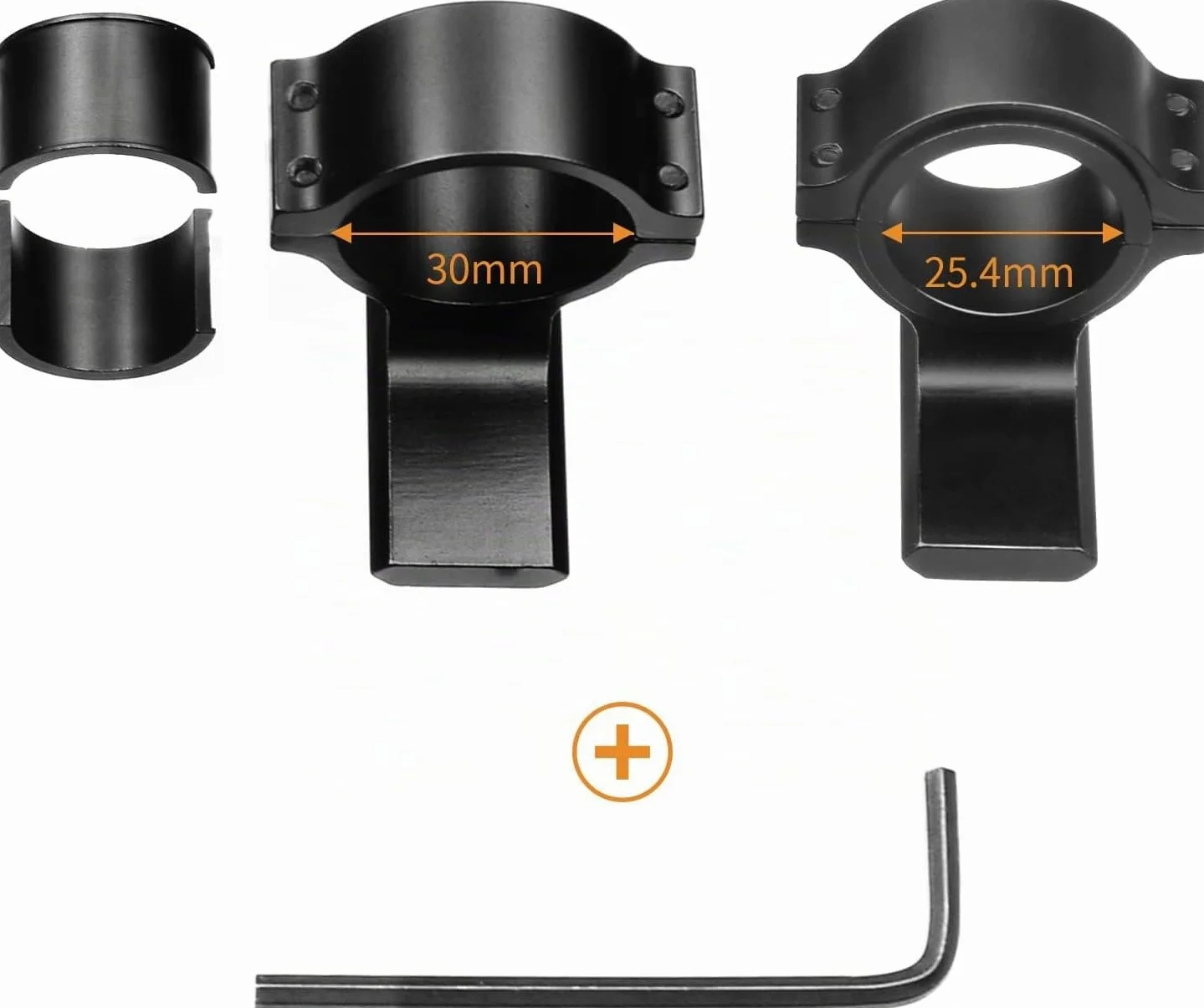Soporte ajustable para linterna M062, accesorio de montaje 25.4-30 mm con adaptador de reducción