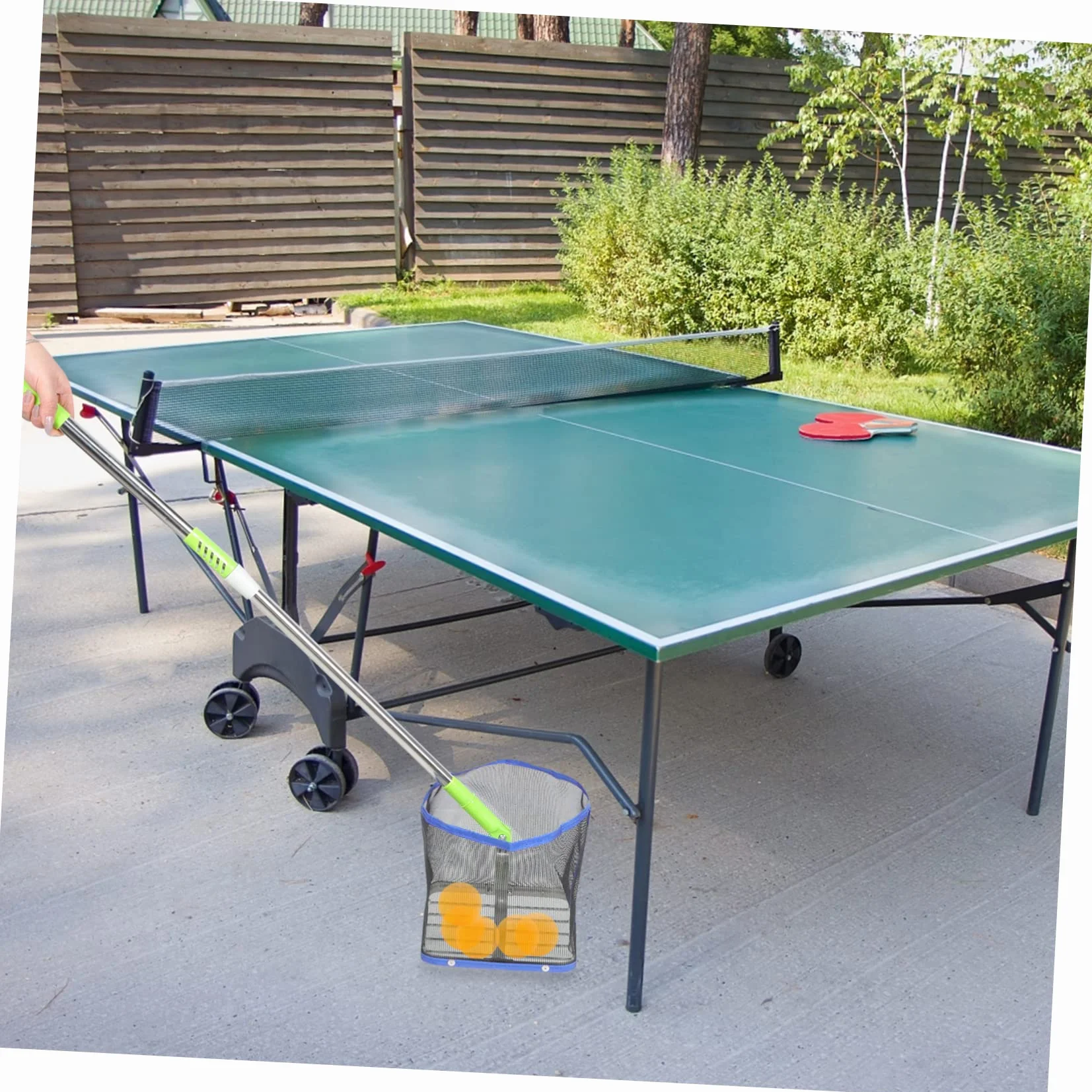 Toddmomy Recolector de Tenis de Mesa Recogedor de Bolas de Alta Capacidad Acero Inoxidable