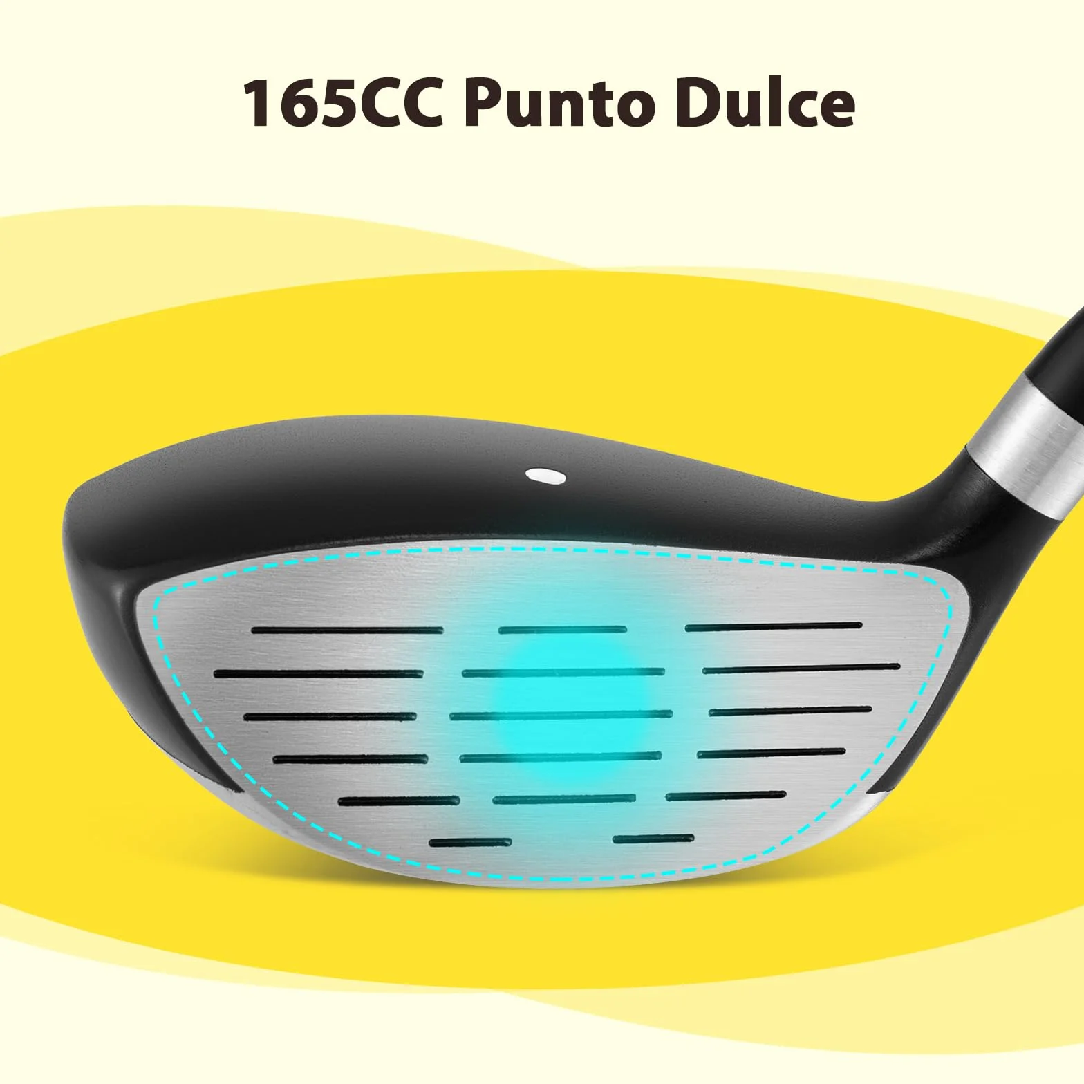 COSTWAY Palo de Golf Junior Madera de Calle 165CC para Niños 8-10 Años Diestro 86cm Fibra de Vidrio