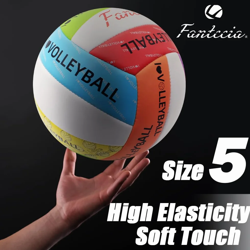 Voleibol Tamaño 5 Impermeable Suave Pelota de Playa con Bomba
