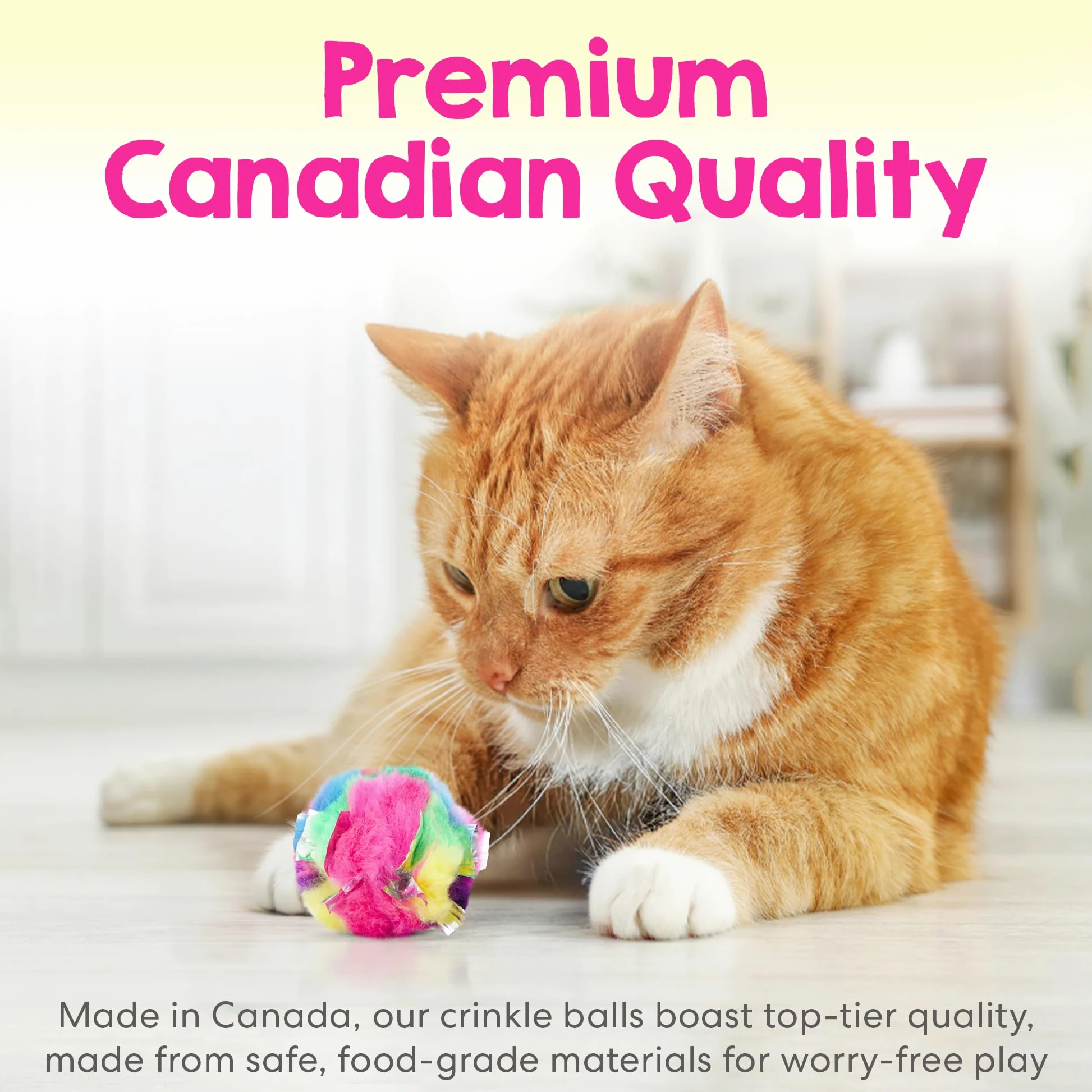 cancor innovaciones Crinkle Ball Cat Toy