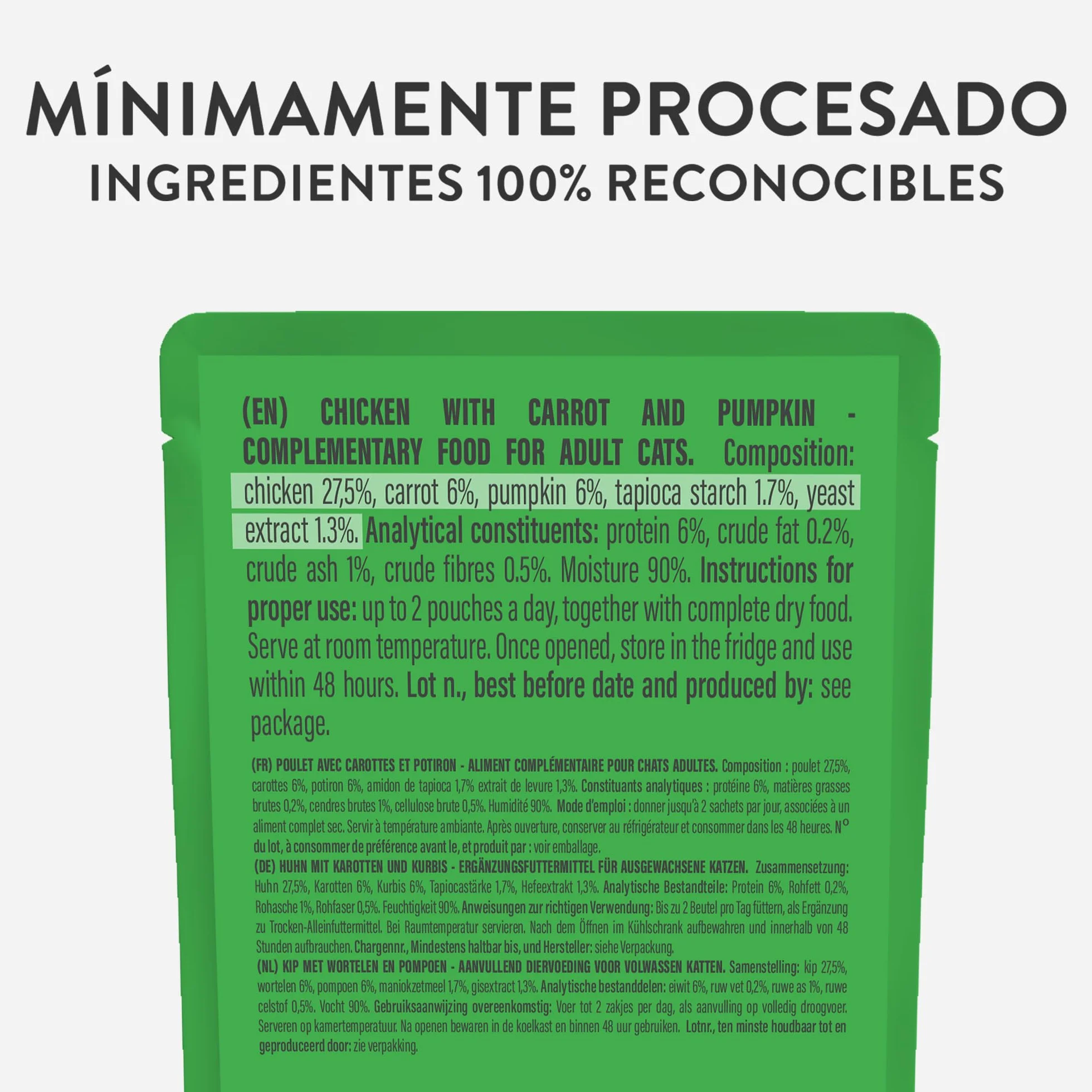Schesir, Sopa con Filetes de Pollo con Zanahorias y Calabaza, Cibo Húmedo Complementario para Gatos, Receta Original, 100% Natural, Cruelty-Free, 12 x 40g