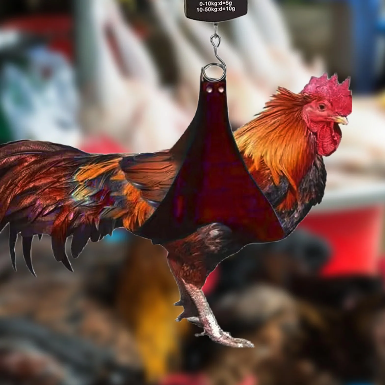 Eslinga para Soporte De Pollo: Eslinga para Gallina con Báscula De Peso Incorporada, Arnés De Pesaje De Aves De Corral Ajustable para Animales Pequeños, Eslingas De Báscula Duraderas Y Colgantes para