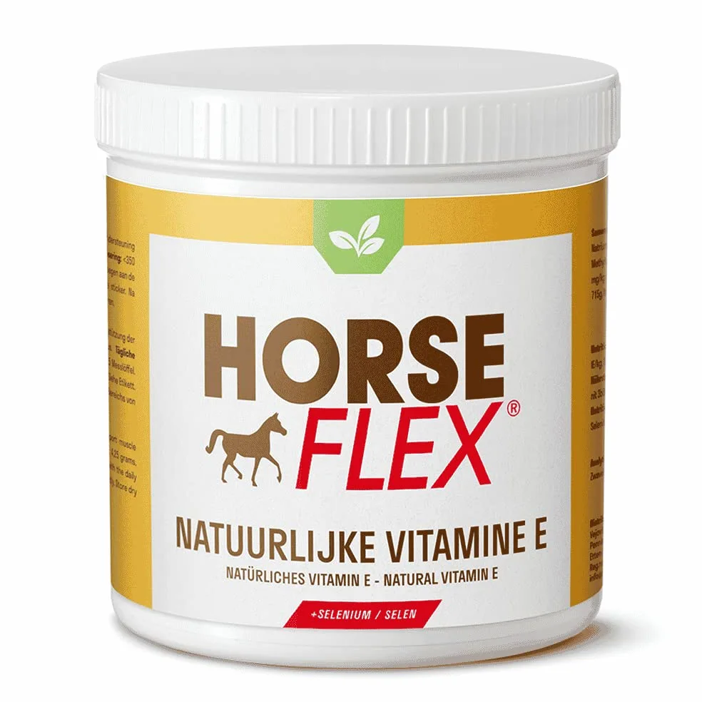Vitamina E + selenio en polvo natural para caballos para apoyar las funciones musculares, el metabolismo muscular y el desarrollo muscular - 816 gramos