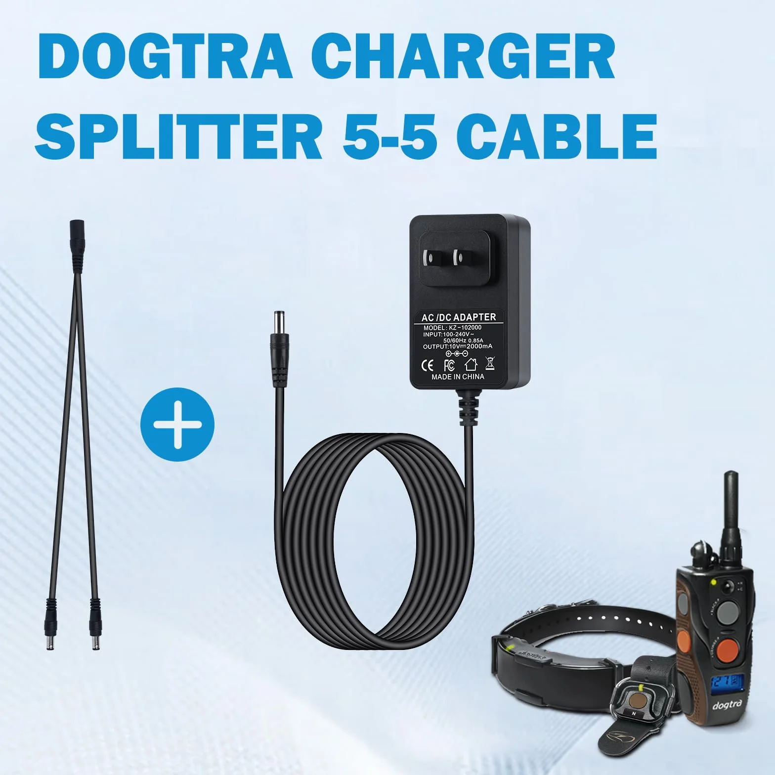 Cargador Dogtra compatible 1900 1900S 1902S 2300NCP 2500T 3500NCP 3502NCP