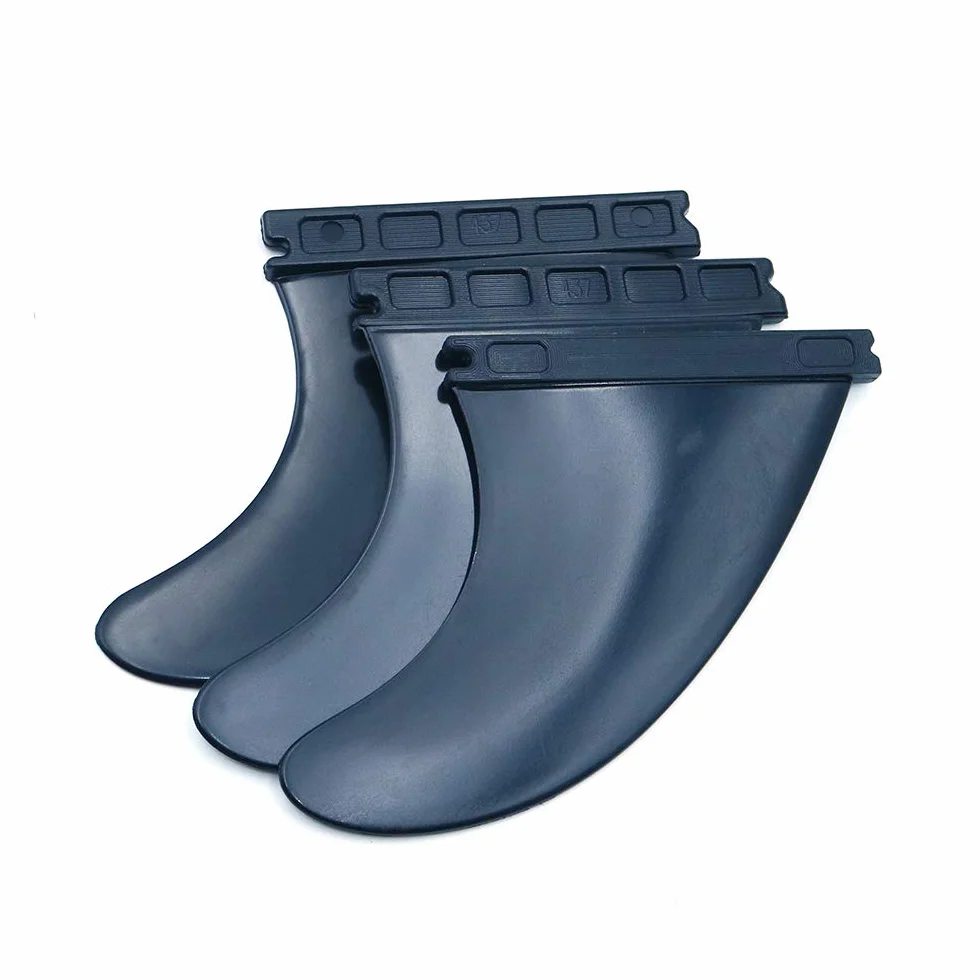 Namvo FUTURE G5 Juego de 3 aletas de plástico para tabla de surf negro