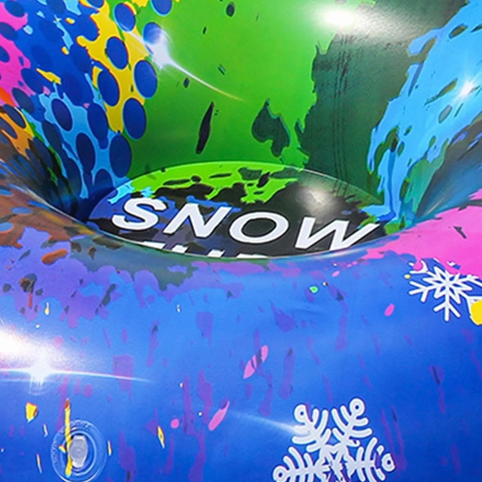 Snow Tube Sledding Round Downhill Slider Family Sled Equipment Outdoor Winter Toy for Adults Kids