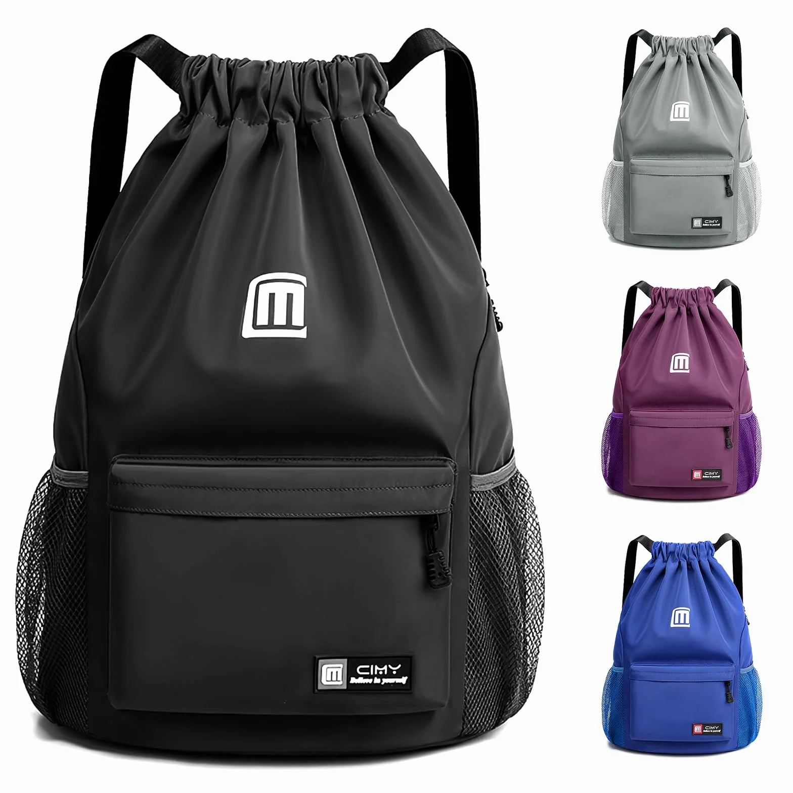 Mochila de Cuerdas Impermeable Gran Capacidad para Mujer Hombre Deportiva