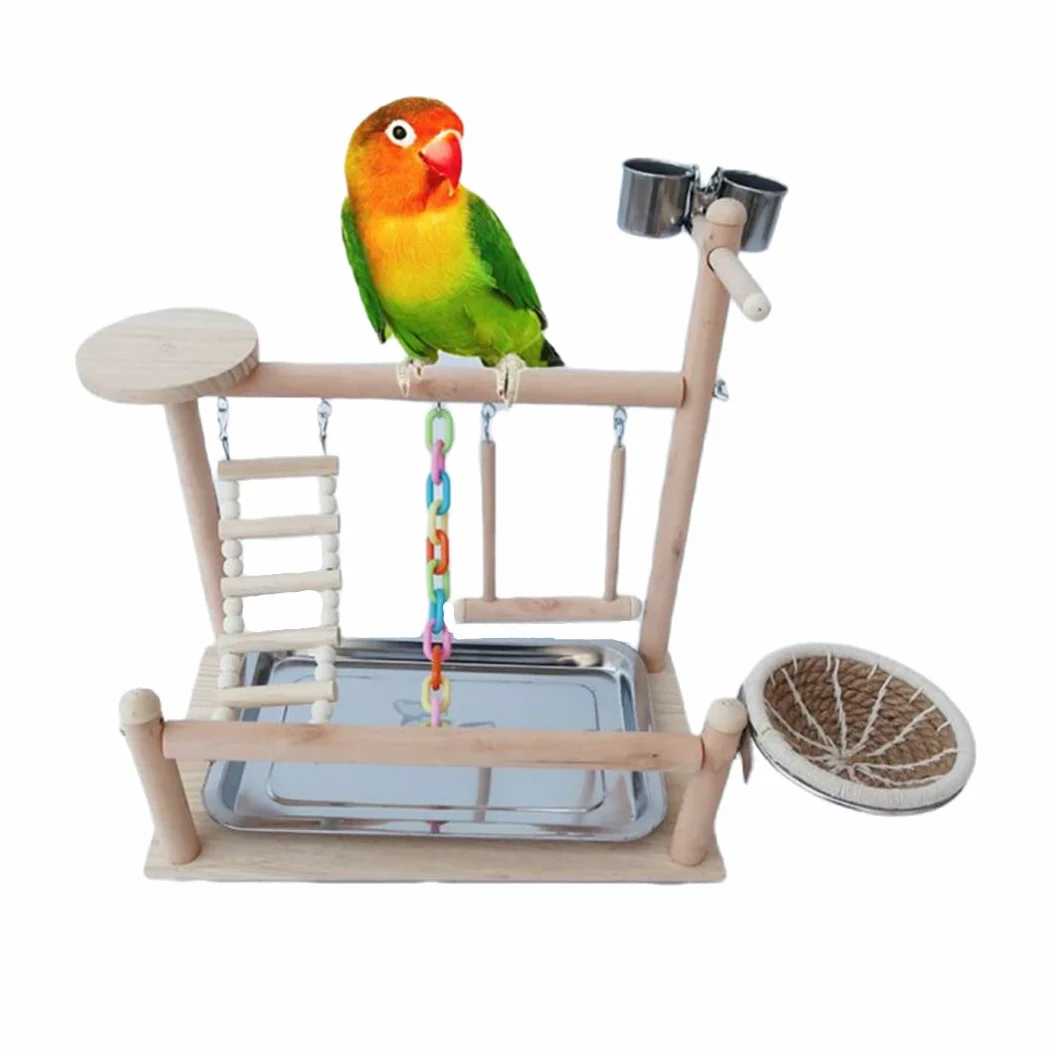 Percha para pájaros Plataforma for Loros, Juguete for pájaros, Escalera, Soporte for, Bandeja, Taza de alimentación, Mesa, Columpio, Nido pájaro, Ejercicio, Juguetes for Mascotas