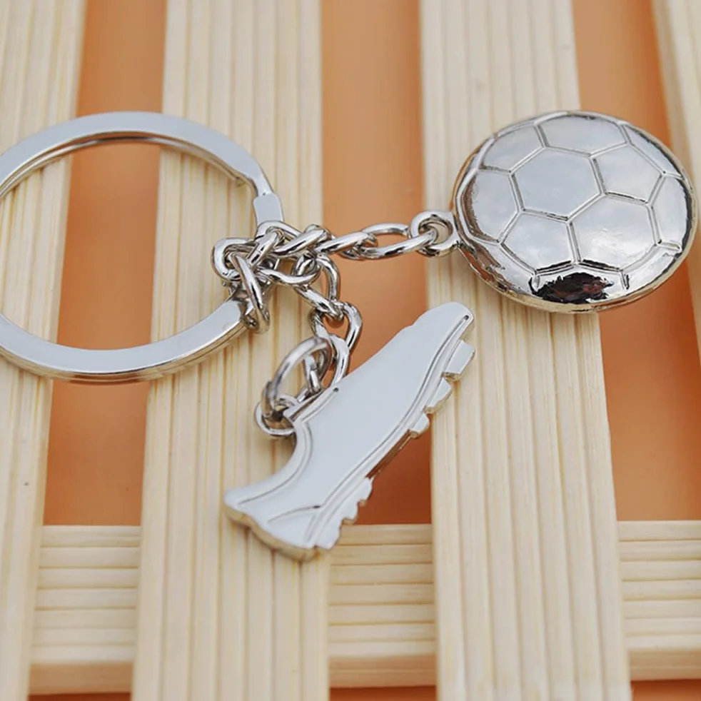 Llavero de Fútbol Metálico, Regalo para Adultos y Niños, Entrenador