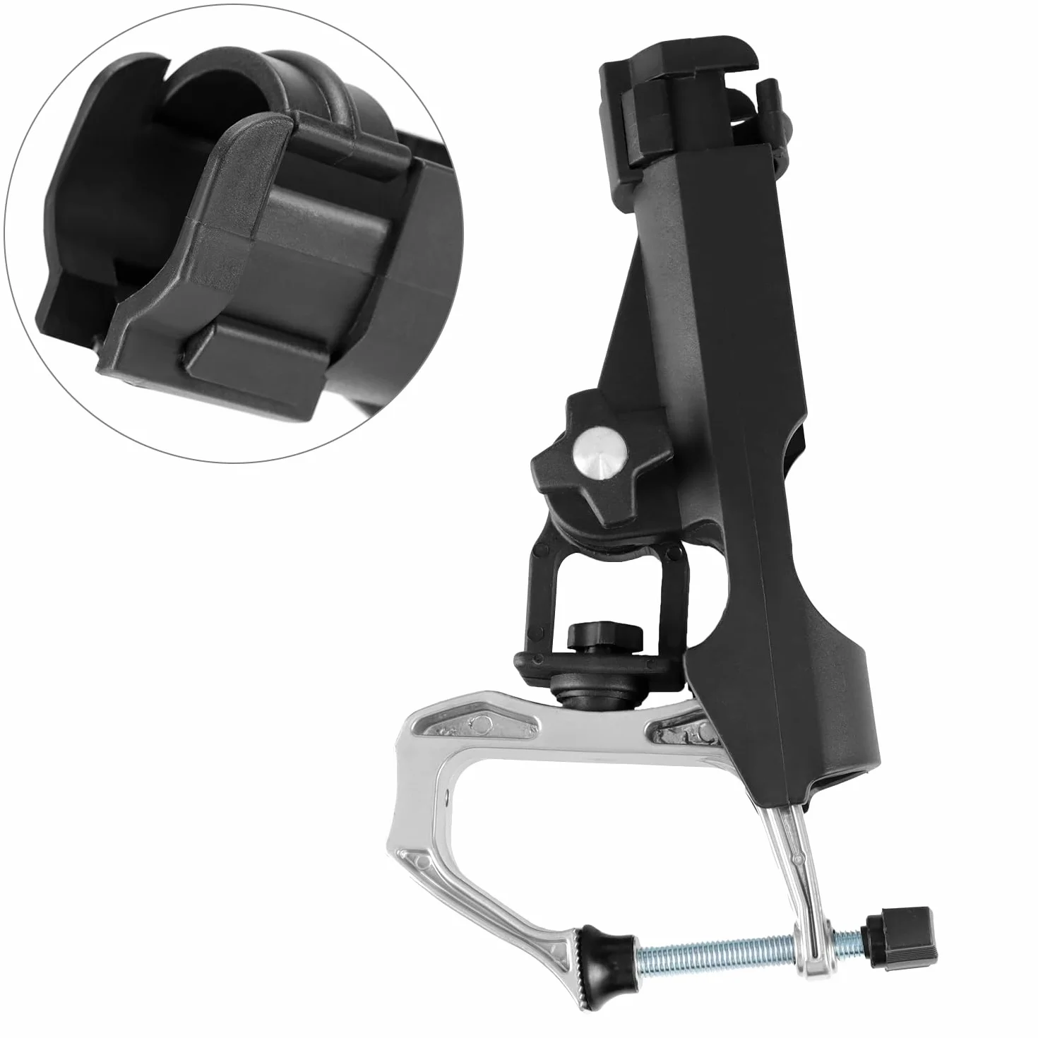 QWORK Pack de 2 portacañas de Pescar para embarcaciones, Ajustables 360 Grados