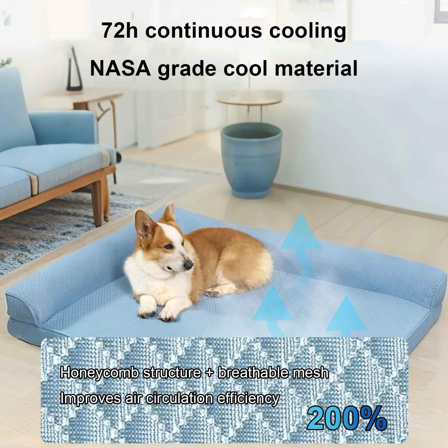 Manta Fria para Perro, Cama Perro Fria, Almohadilla Cama Refrescante para Perros, Cama Perro Verano con Espuma De Caja De Huevos, Fácil De Limpiar,Rosado,M