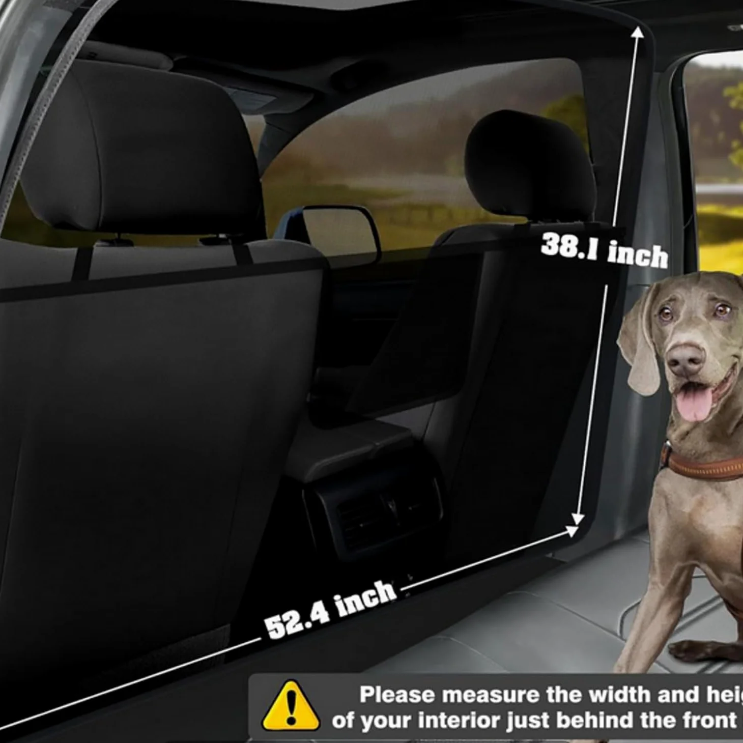 Red Coche para Perros para KIA Seltos | Barrera para Mascotas Coche Ajuste Red para Perros Coche Barandilla Multifuncional Perro Maletero