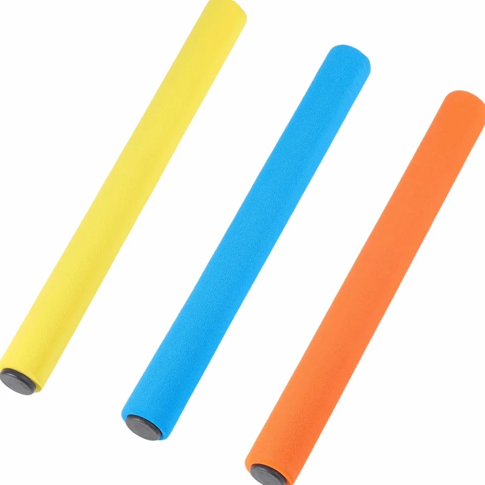 CREATCABIN Bastones de Relevo para Atletismo 3 Unidad Colores Surtidos 30.5×3 cm Espuma