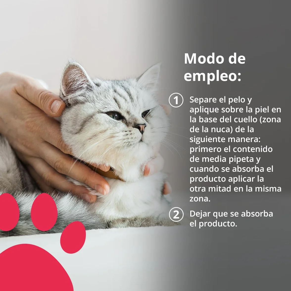 NEO CATS - Pipetas Repelente Anti-insectos para Gatos - Contra Pulgas, Garrapatas y Mosquitos - 30 días de Protección - Con Margosa, Geraniol y Lavandino - Olor Herbal - 2 unidades
