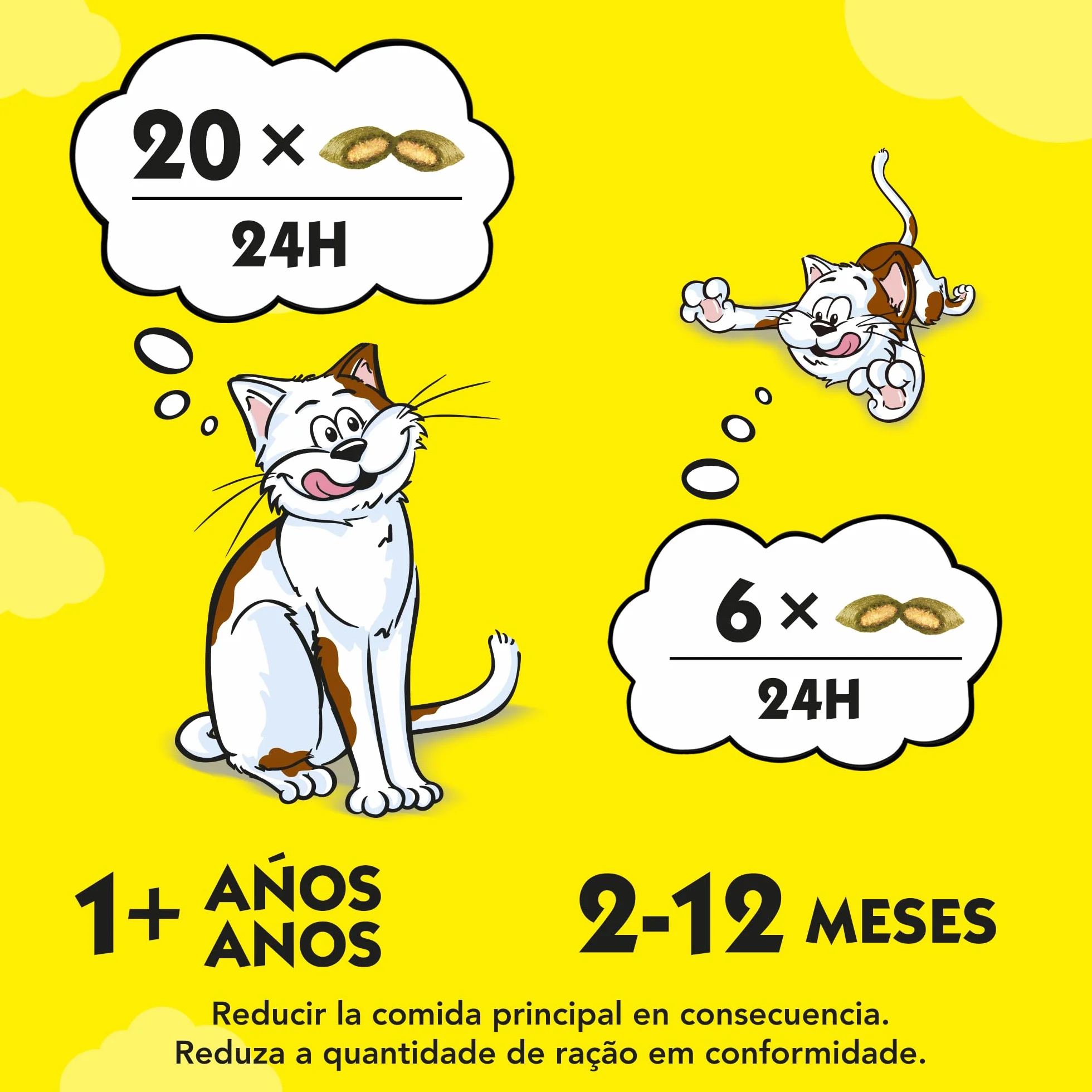 Catisfactions Premios para Gatos Sabor Hierba Gatera 6 Packs de 60g