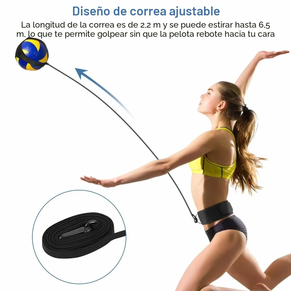 Yosoo Health Gear Kit de Entrenamiento de Voleibol con Correa de Cintura para Práctica en Solitario