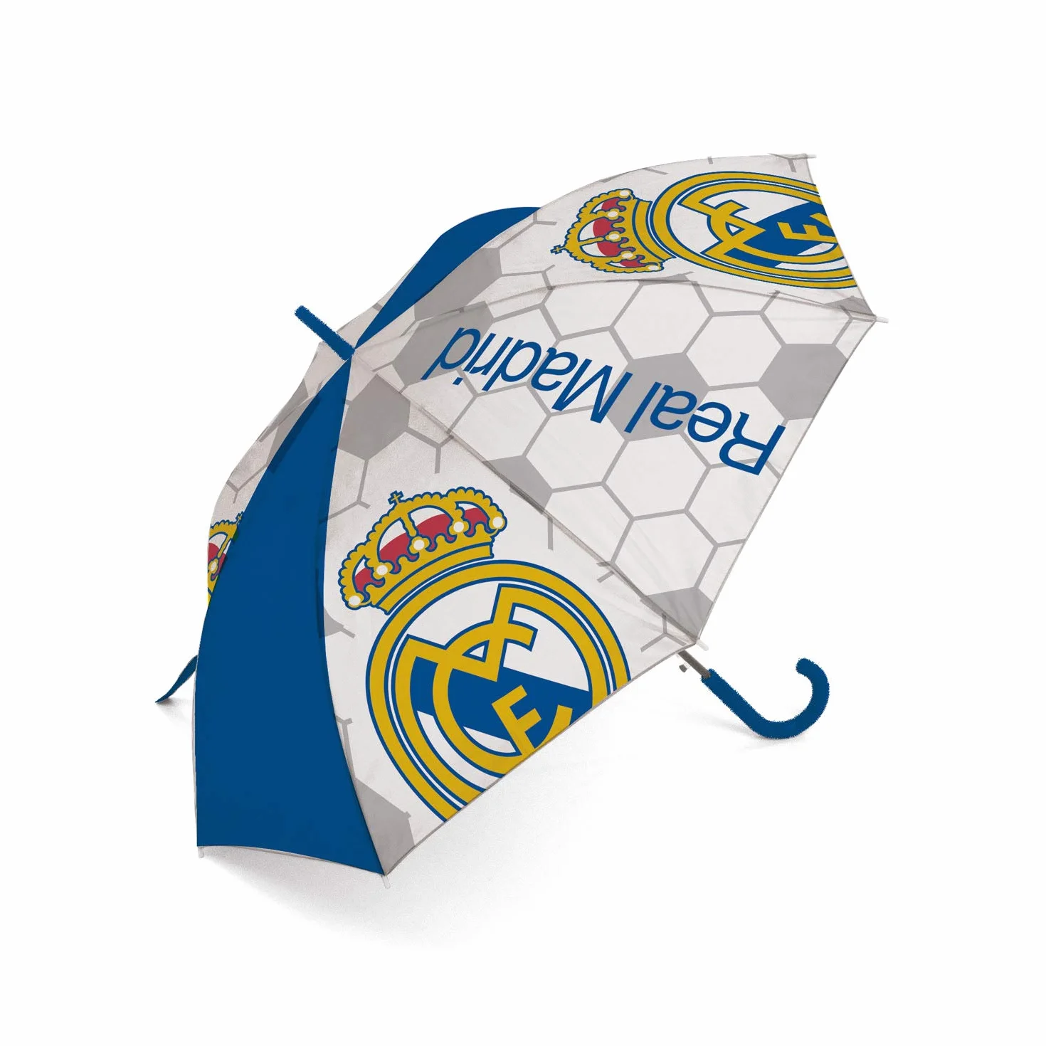 Real Madrid Paraguas Poliéster 8 Paneles 95cm Apertura Automática Multicolor