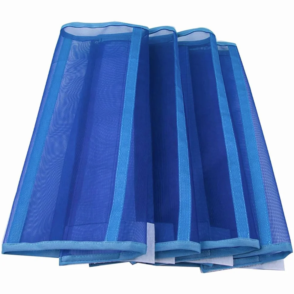 Fundas antimosquitos para cascos de caballo, protectores de piernas, botas antimoscas de malla transpirable para minimizar el impacto del estribo