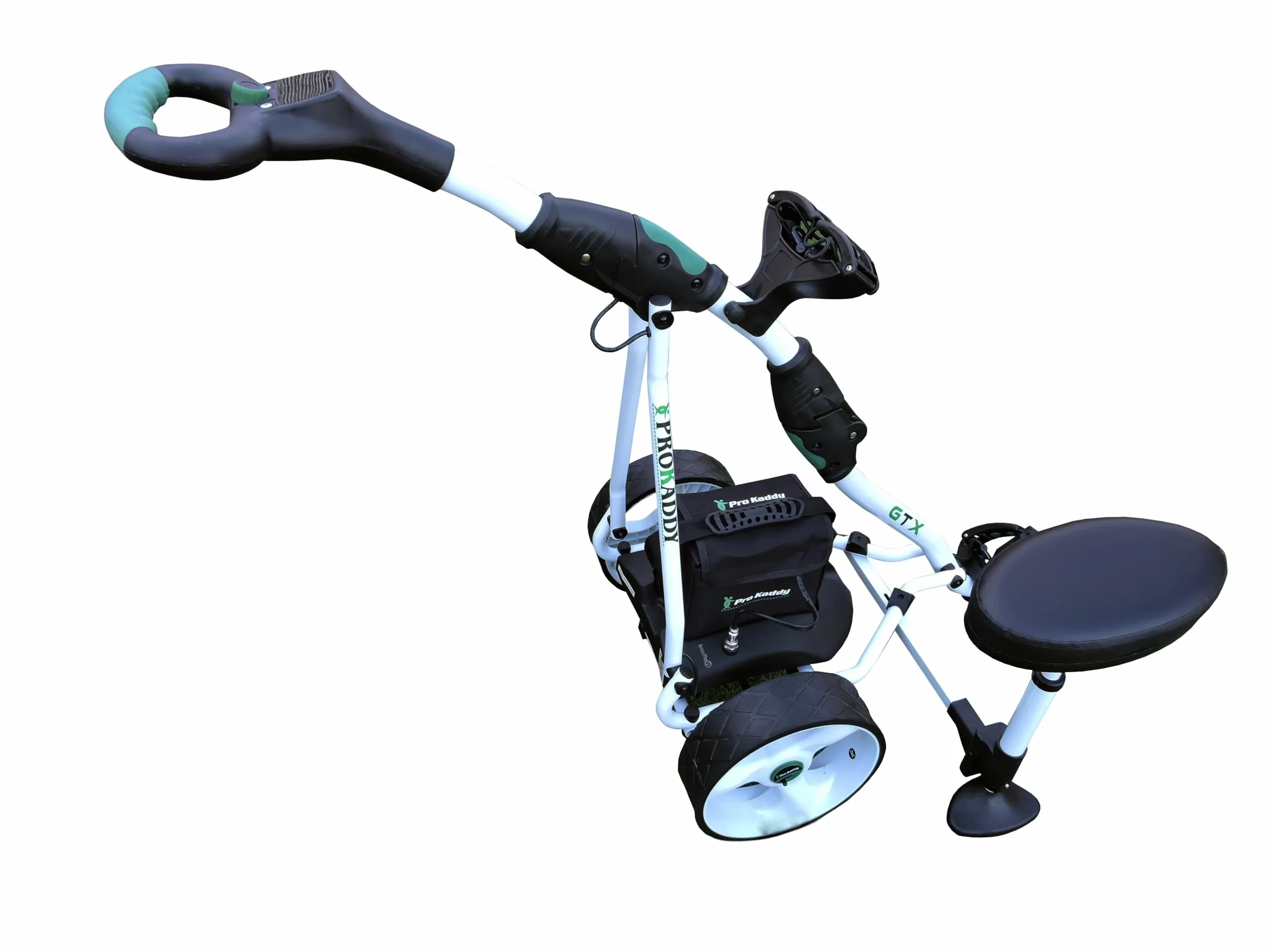 Carro de Golf eléctrico D3GTX Blanco Asiento removible USB batería 33amp