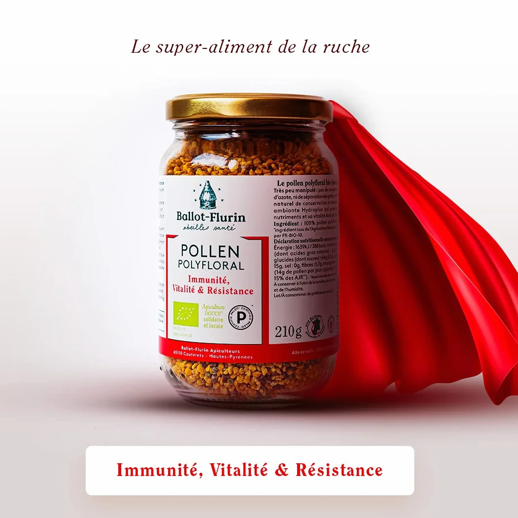 BALLOT-FLURIN-Pollen Polyfloral dynamisé-210g