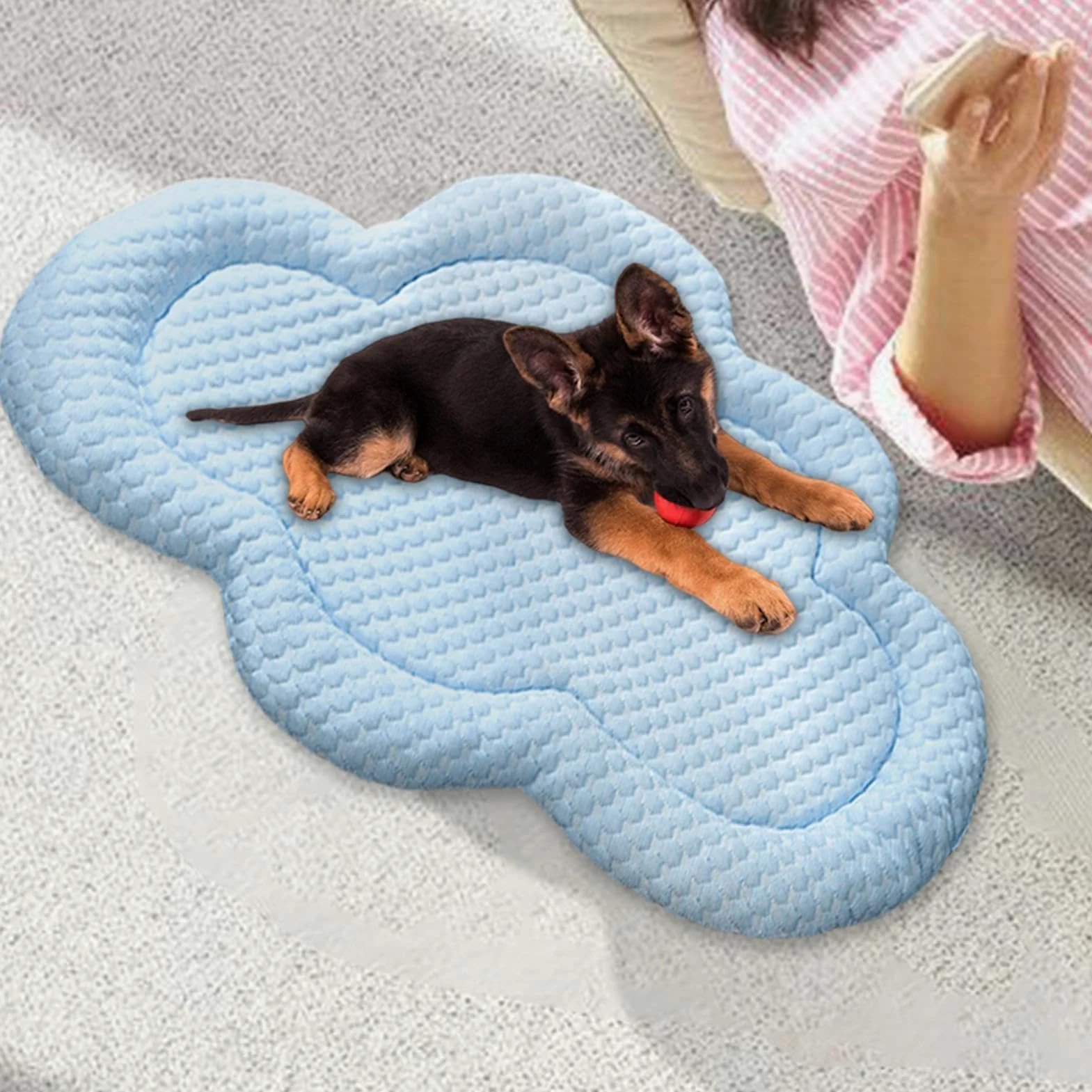 Tapete de enfriamiento para perro, tapete fresco en forma de nube para gatos, suministros para mascotas de y verano para perros pequeños y medianos, tapete portátil para dormir para casa | gatos, suministros para mascotas de y verano para perros pequeños