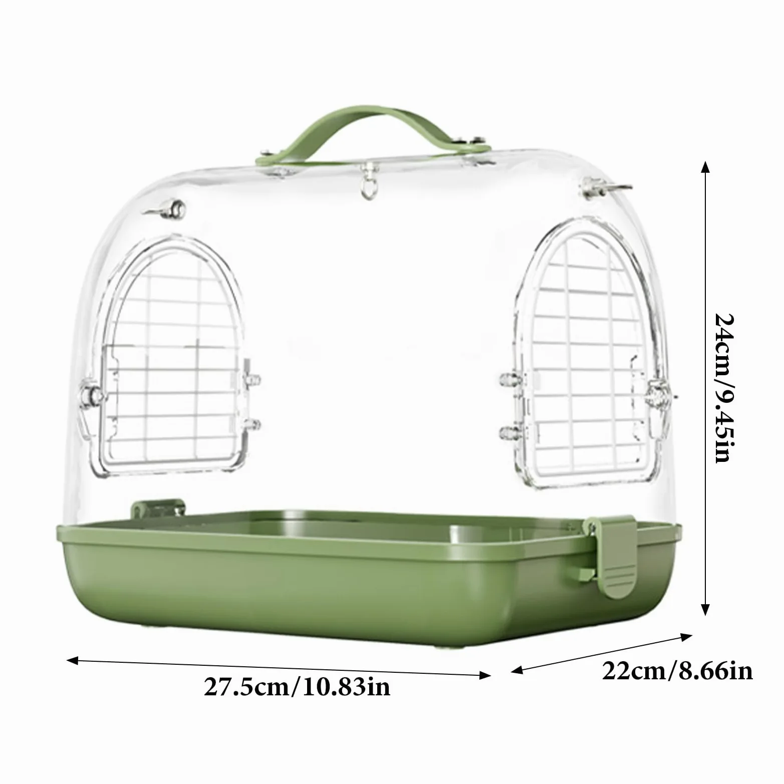 Jaula de viaje de aves, jaula de aves de viaje CAGA PORTABLE DE IMPARACIÓN | Hámster que transporta suministros, accesorios de viaje de cacatúa, bolsa de viaje de mascotas