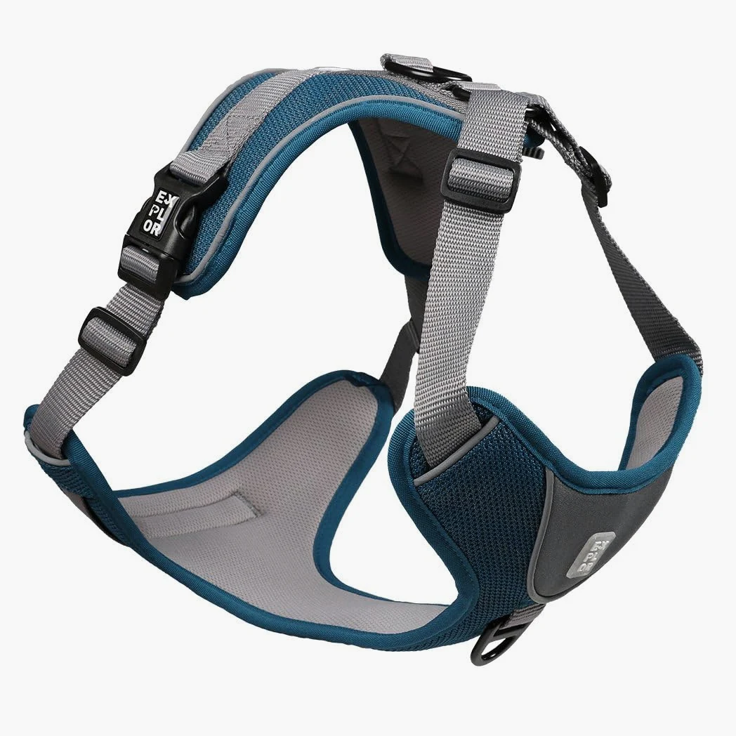 Duvo+ Arnés sin tirar Classic Petrol Blue XL - 52-66cm - 71-104cm