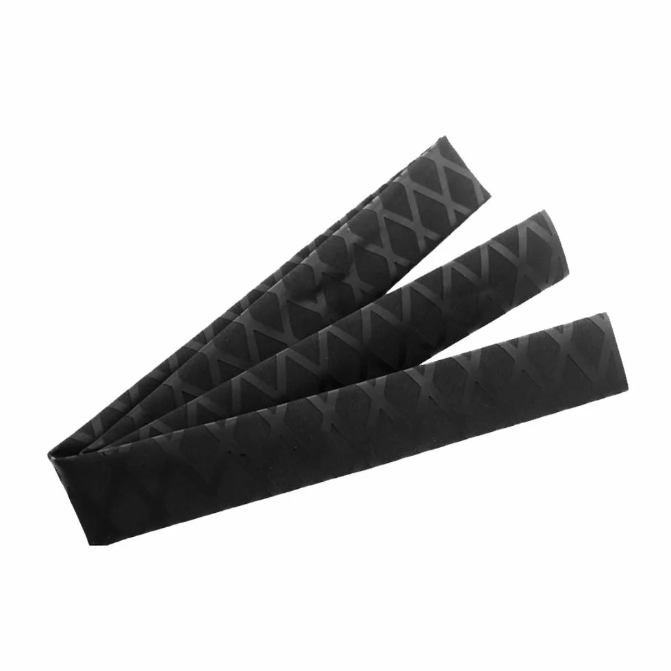 Tubo Termorretráctil Antideslizamiento Fundas Cinta Adhesiva Raqueta Calor Encoger Agarres Antideslizantes para Raquetas de Tenis y Caña de Pescar (Negro, 3,5 x 100 cm)