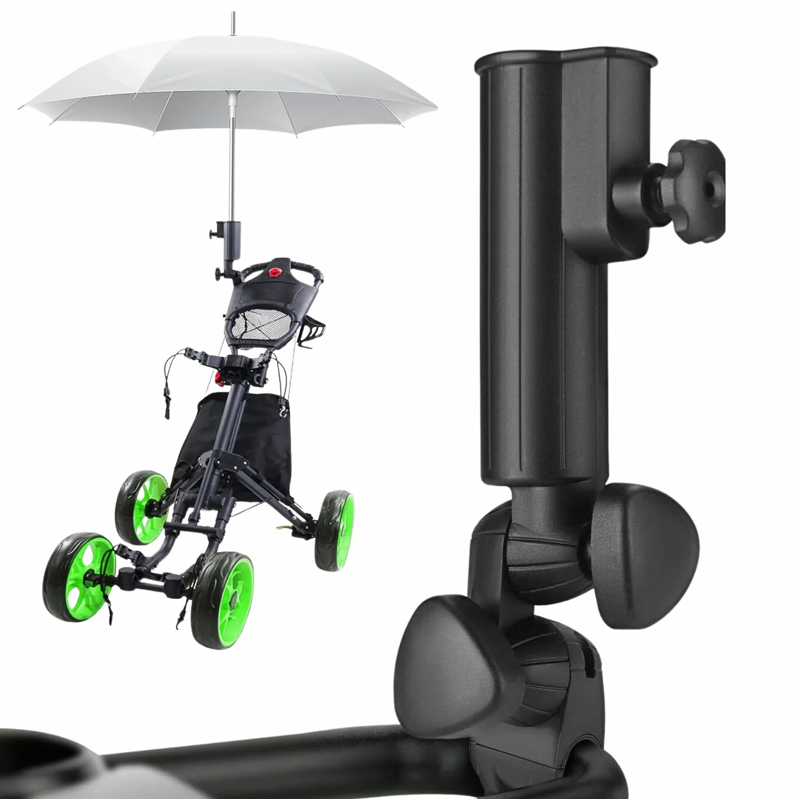 Soporte para Paraguas de Golf Universal Ajustable Negro