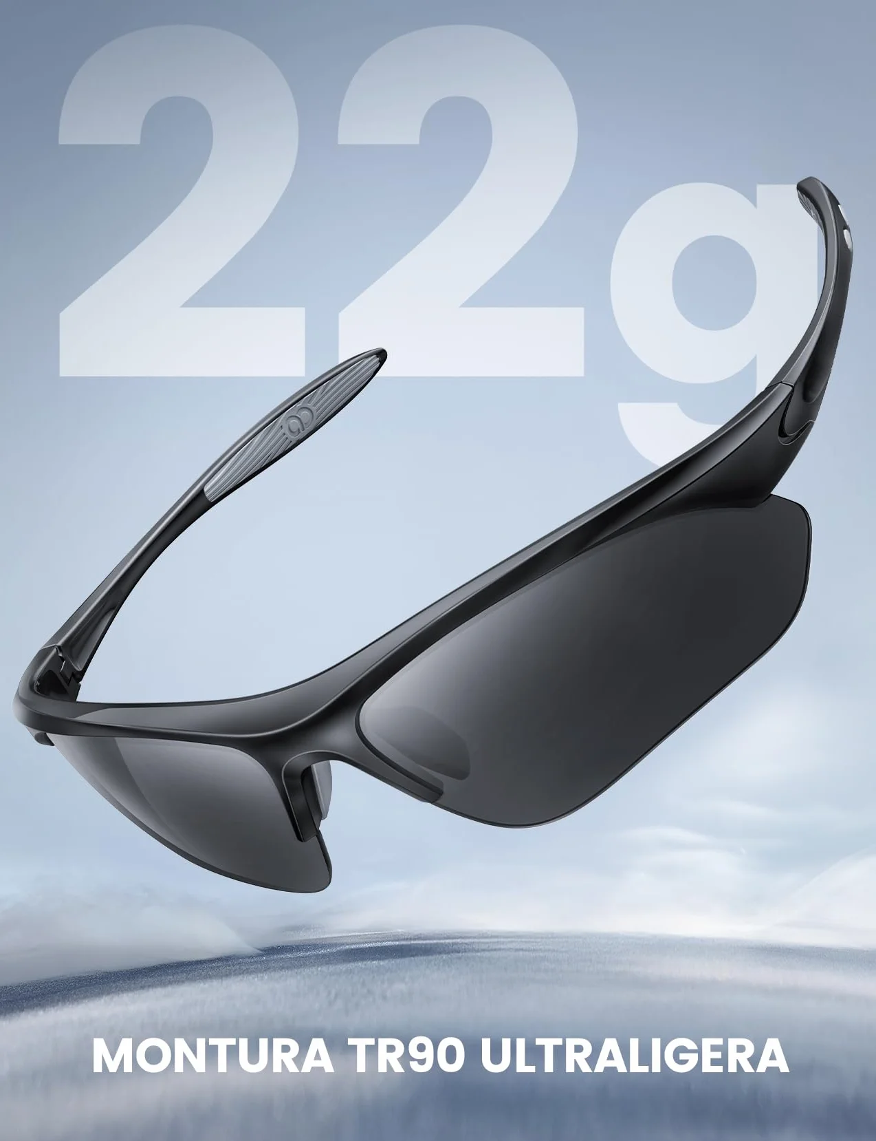 Lamicall Gafas de Sol Ciclismo UV400 Protección TR90 Marco Deportivas