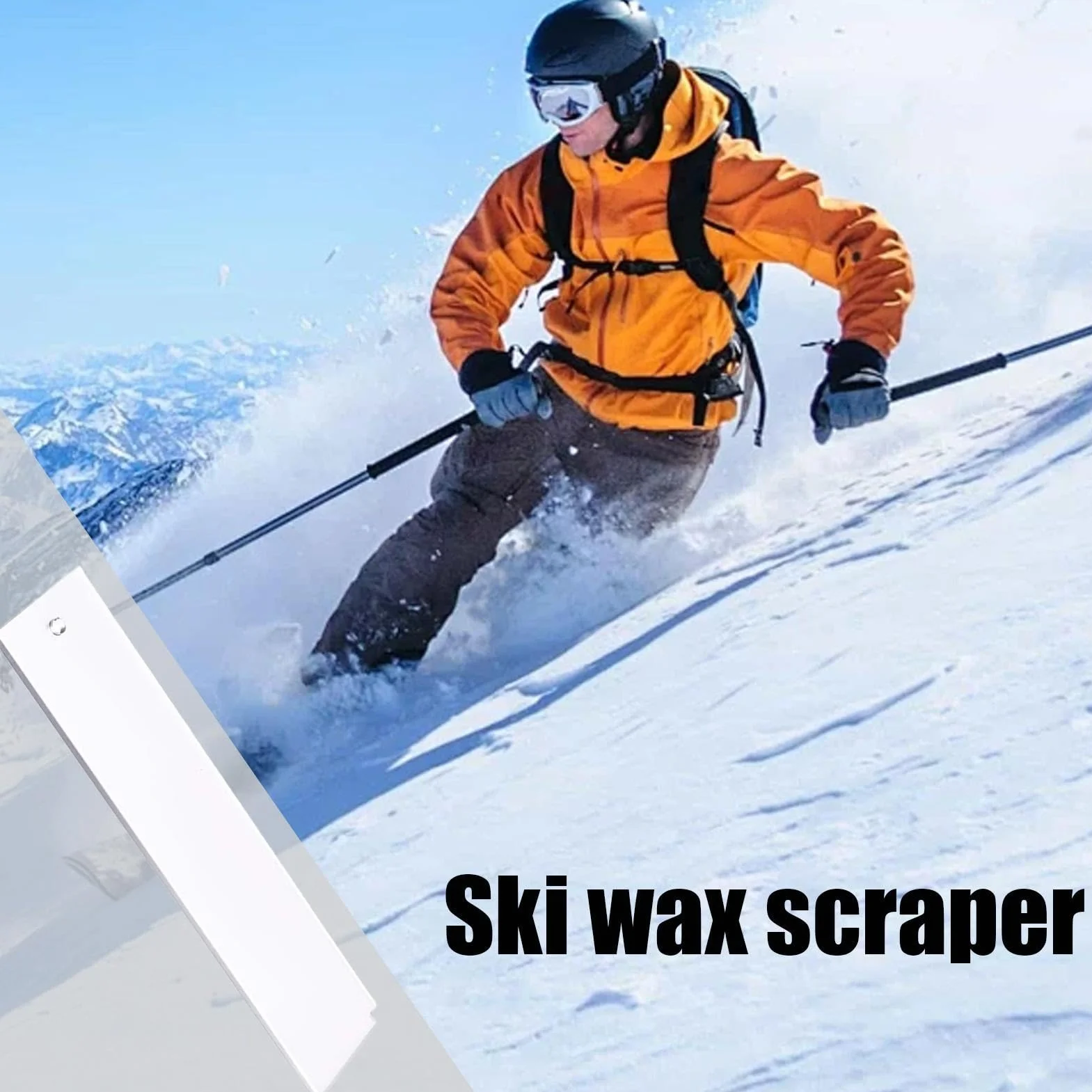 Raspador de cera para snowboard, esquí y surf | Herramienta de encerado con muesca