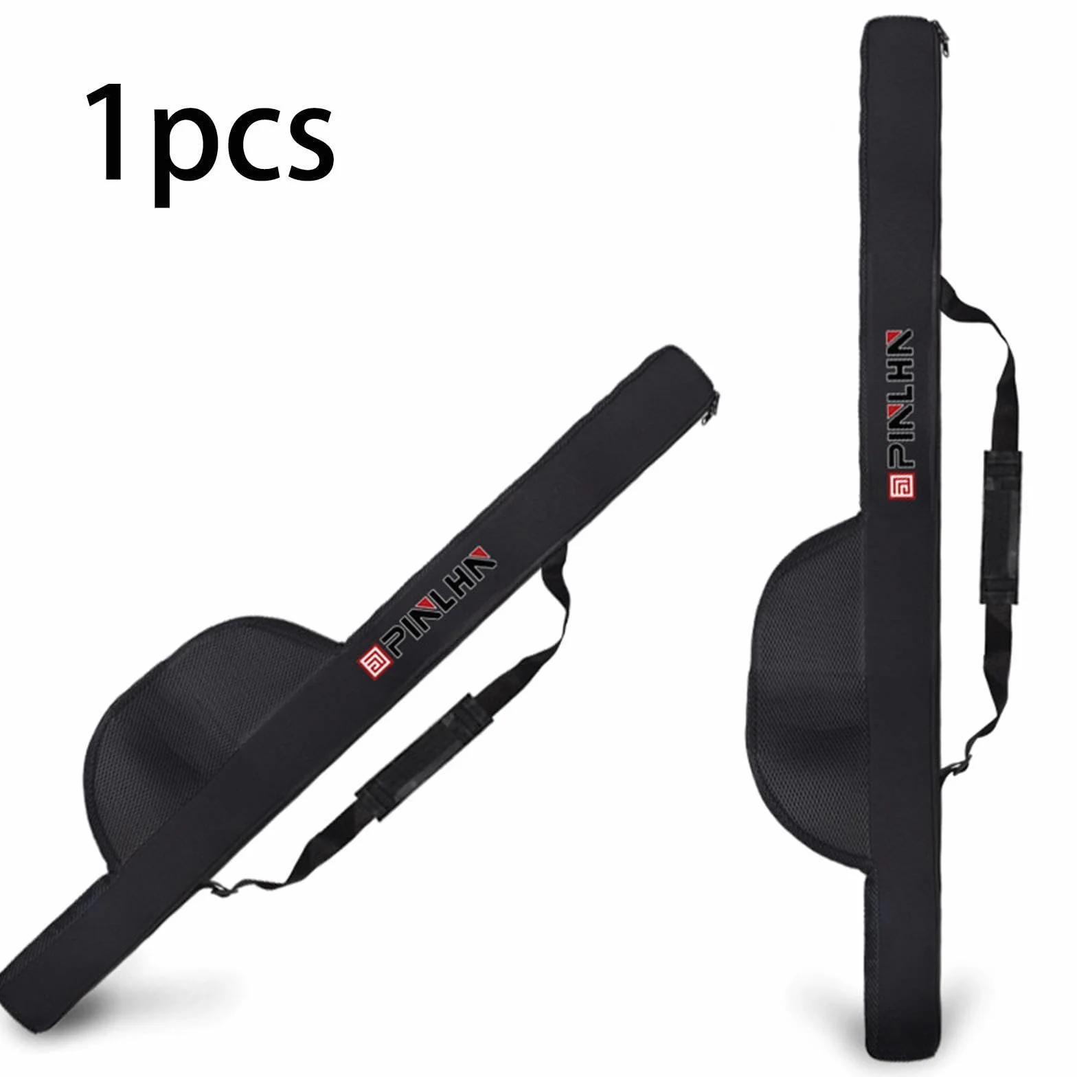 perfk Bolsa Organizadora de Almacenamiento para Cañas de Pescar, Plegable Suave, Cremallera, Correa Ajustable