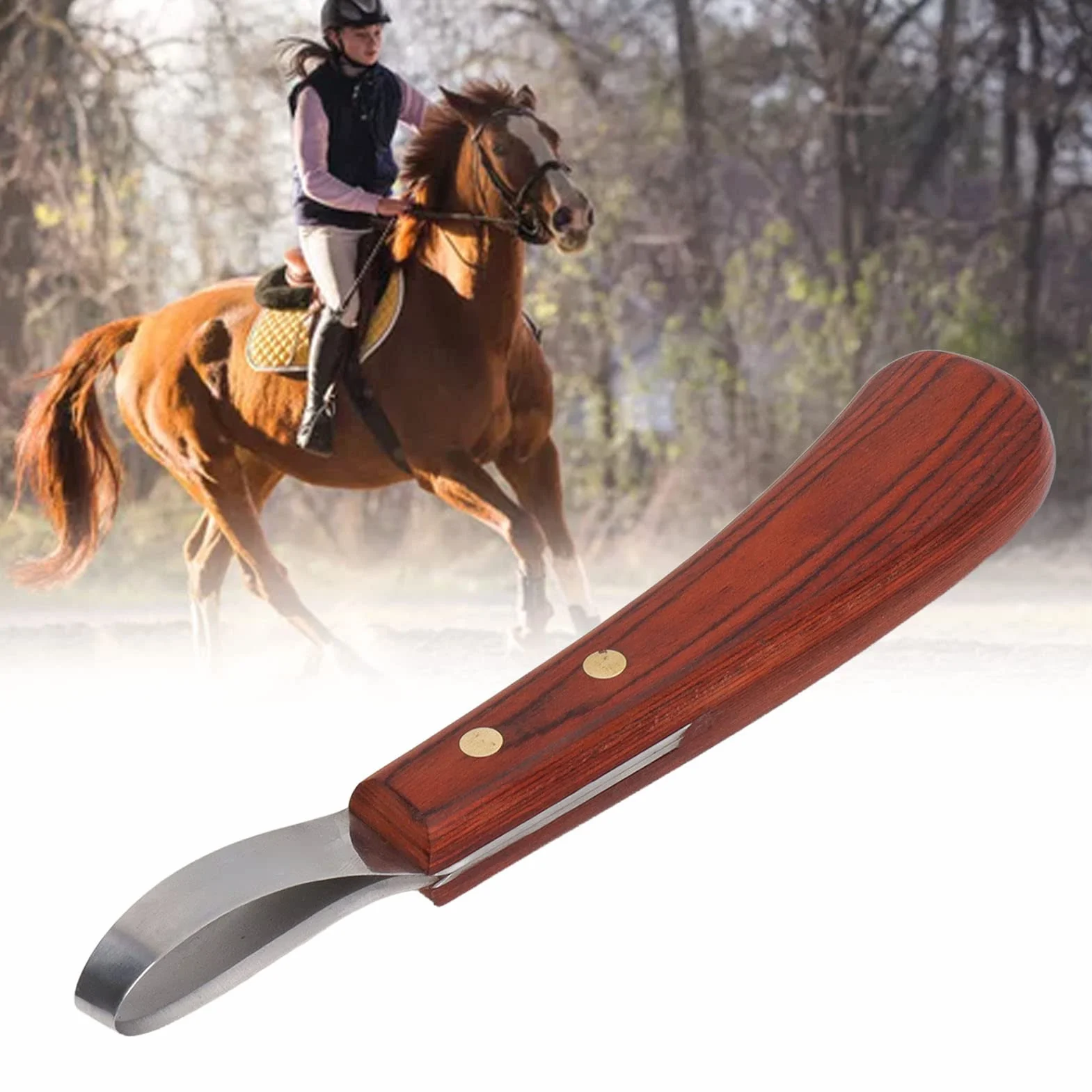 Herramientas para Herradores de Caballos, Herramientas para Recortadoras de Cascos de Caballos de Acero Inoxidable de 7.68 Pulgadas, Juego de Cortadores de Cascos para Caballos, Cascos Duros de Burros