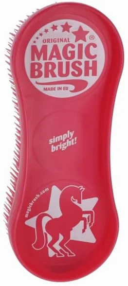 Kerbl Original Magic Brush - Juego de 3 cepillos para caballos, cuidado de caballos, cepillo de masaje, jellyfish