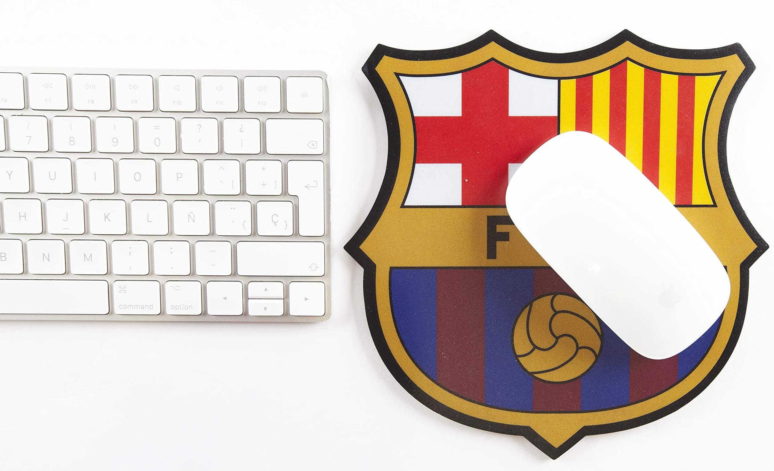 Alfombrilla para Ratón FC Barcelona Base de Goma Antideslizante Oficial Gaming Escudo