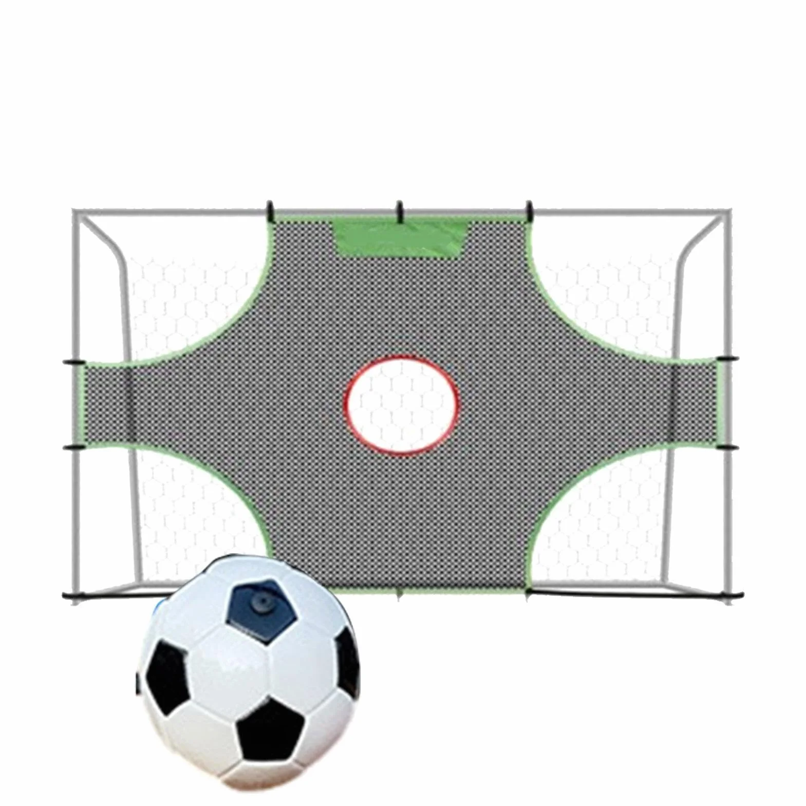 Red de entrenamiento de fútbol desmontable con agujeros | Equipo de entrenamiento de mariscal de campo