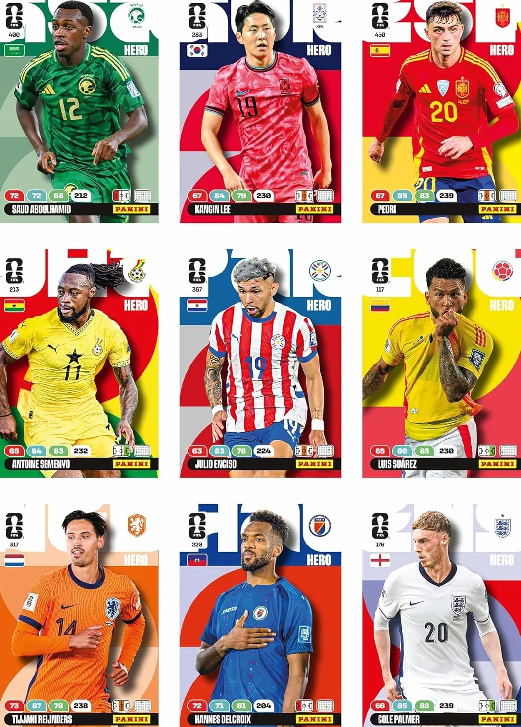 Copa Mundial de la FIFA 2026 Juego de Tarjetas comerciales 8 Fundas 10 Tarjetas edición Limitada