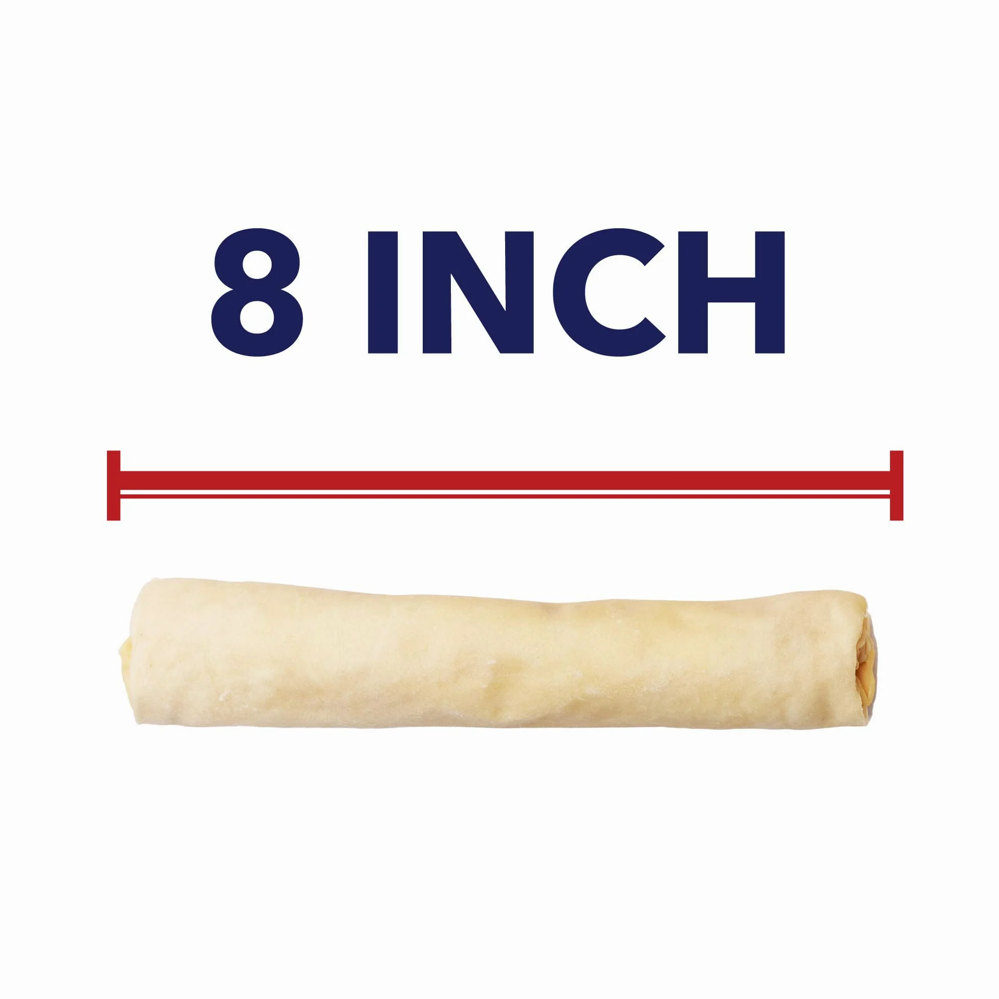 Huoxig Pet Factory 78206 - Huesos masticables para Perros (20,3-22,8 cm, Piel cruda, 6 Unidades)