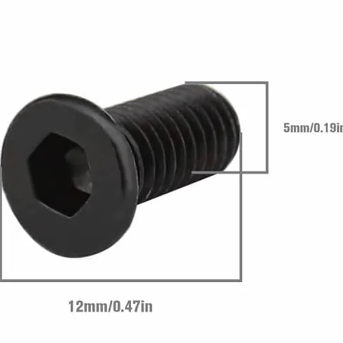 AUTOZOCO Set de tornillos de manillar para patinete Xiaomi M365, 4 Tornillos Negro