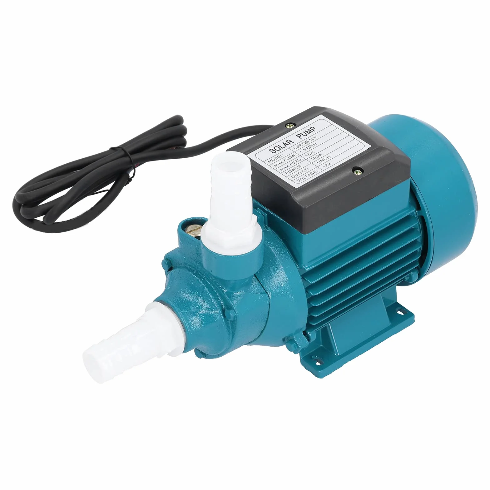 Bomba de agua, LSWQB-12V 180W DC12V 1.5m³ / H Motor impulsor unipolar Herramienta de riego de succión única horizontal, para suministro de agua presurizada en el hogar