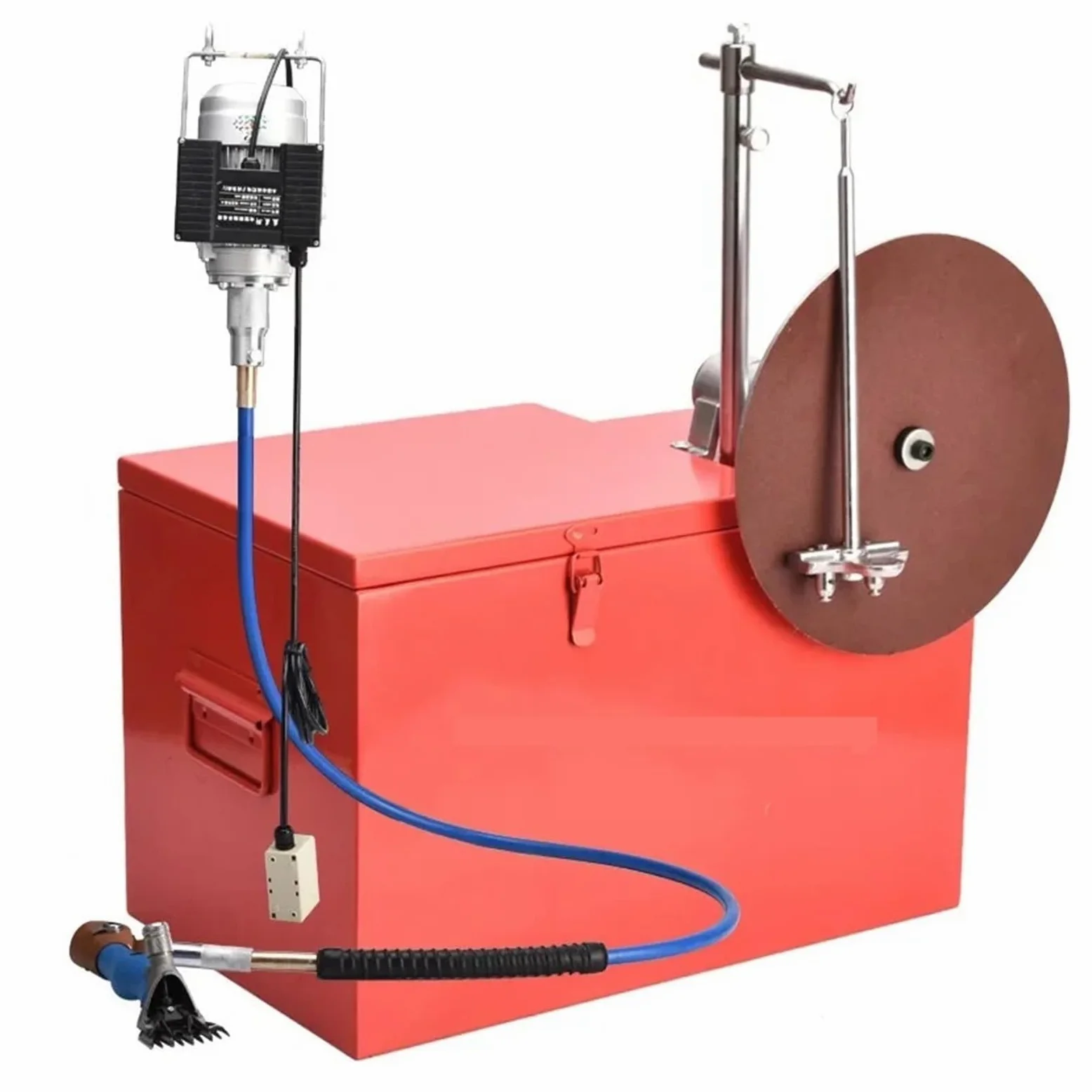 Corte de pelo de ganado de granja Tijeras for esquila de ovejas eléctricas con eje flexible giratorio, máquina for esquila de cabras con afilador de cuchillas para afeitar el cabello grueso(Without sh