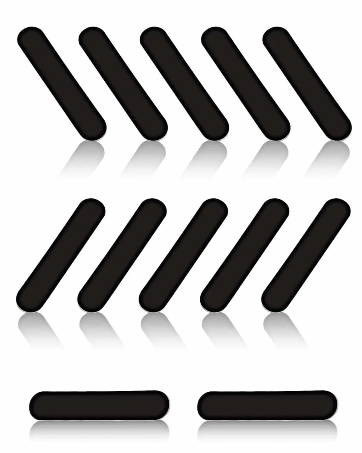 Cinta de Plomo Adhesiva de Tenis Golf Pickleball 5g 12 pcs Negro