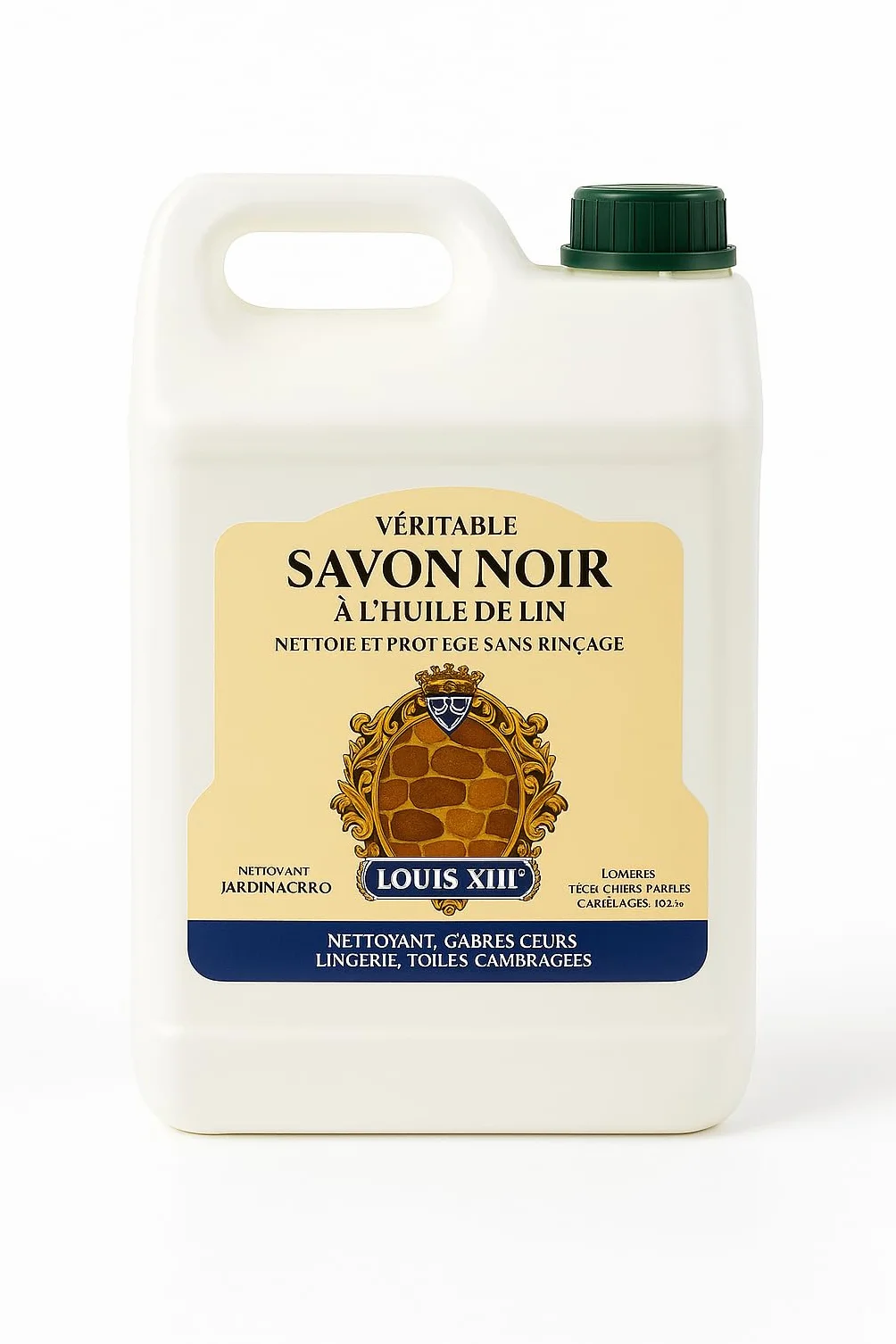 Louis XIII Verdadero Jabón Negro 5L – Limpiador Natural para Suelos de Piedra, Mármol, Gres y Madera | Fórmula Ecológica con Aceite de Linaza | Limpieza Profunda sin Aclarado