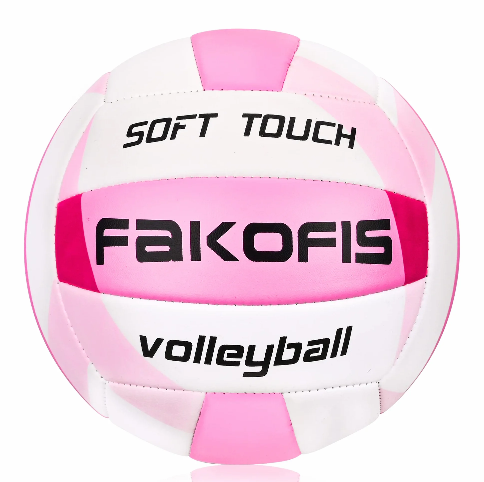 Balón de voleibol playa tamaño oficial 5 rosa para adultos interior exterior