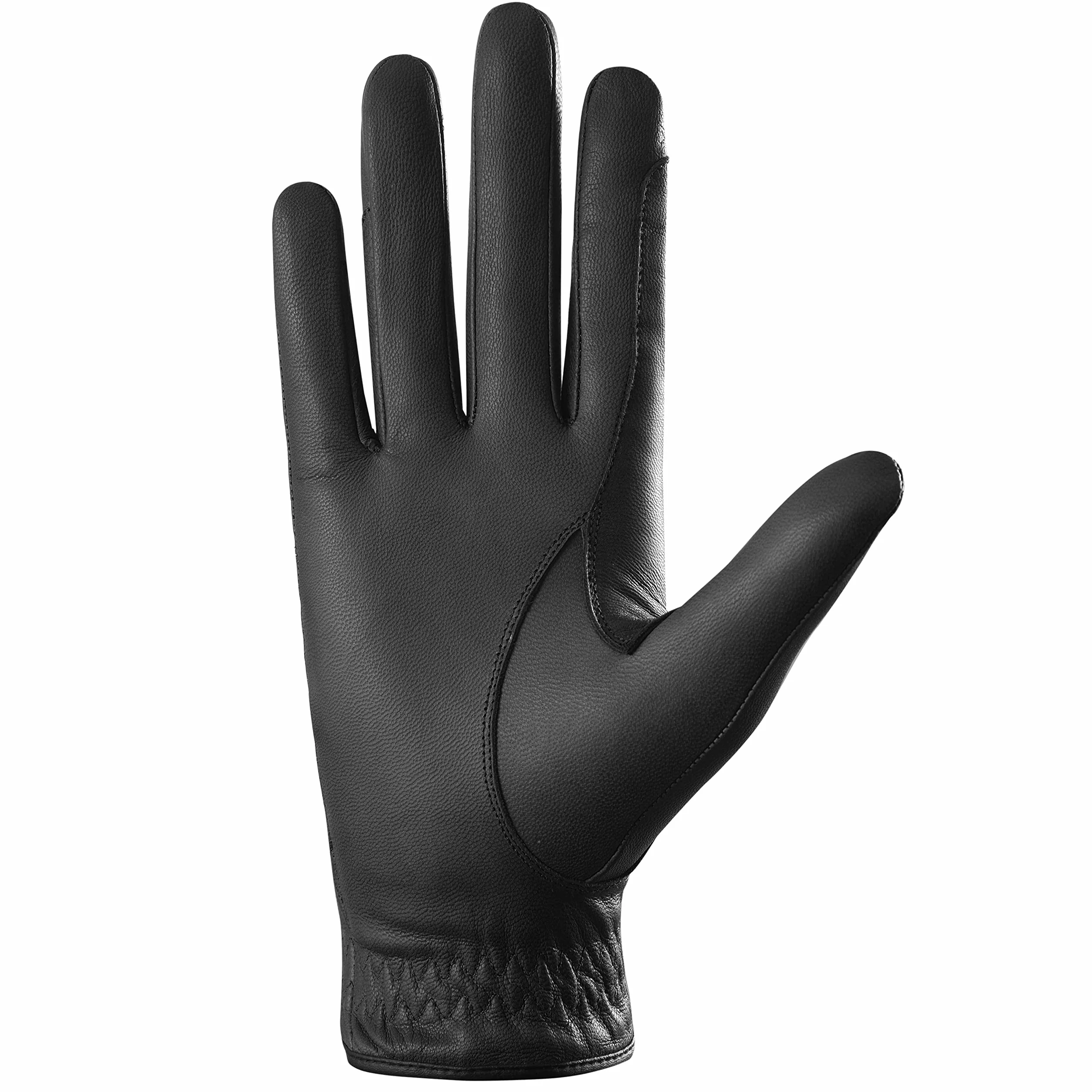 AFE Guantes de equitación de cuero genuino para niños Dublín