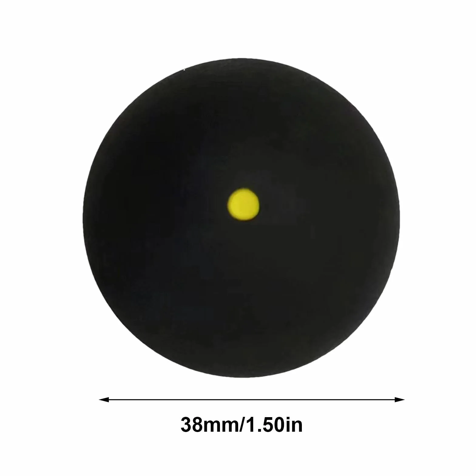 Pelotas de Squash de Goma con Punto Amarillo, Profesionales, Equipo de Squash Portátil para Principiantes