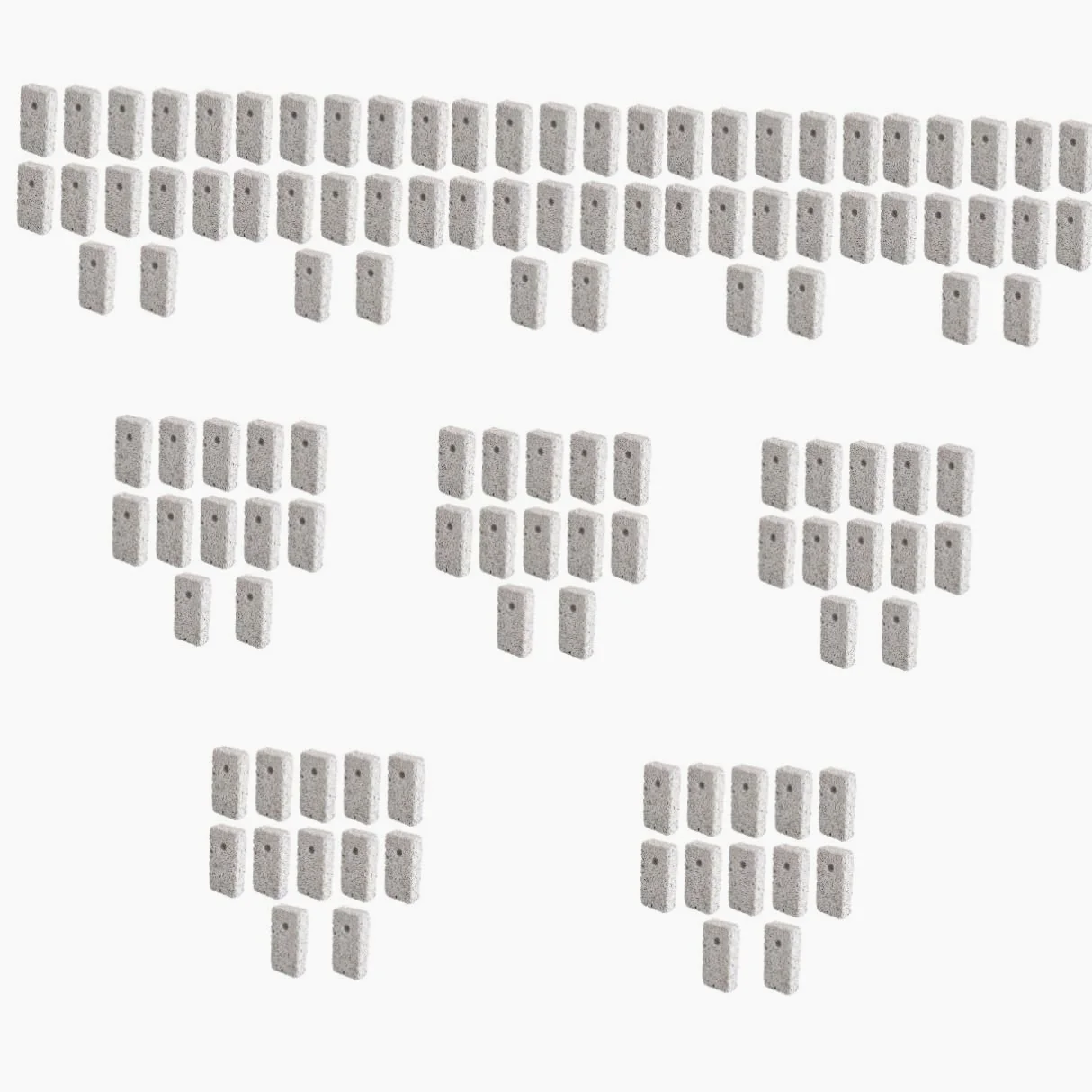 BESPORTBLE 120piezas Piedra Molar para Mascotas Pequeñas De Piedra Volcánica para Hámster Conejos y Cobayas Suplemento De Calcio y Molienda para Chinchillas y Jerbos